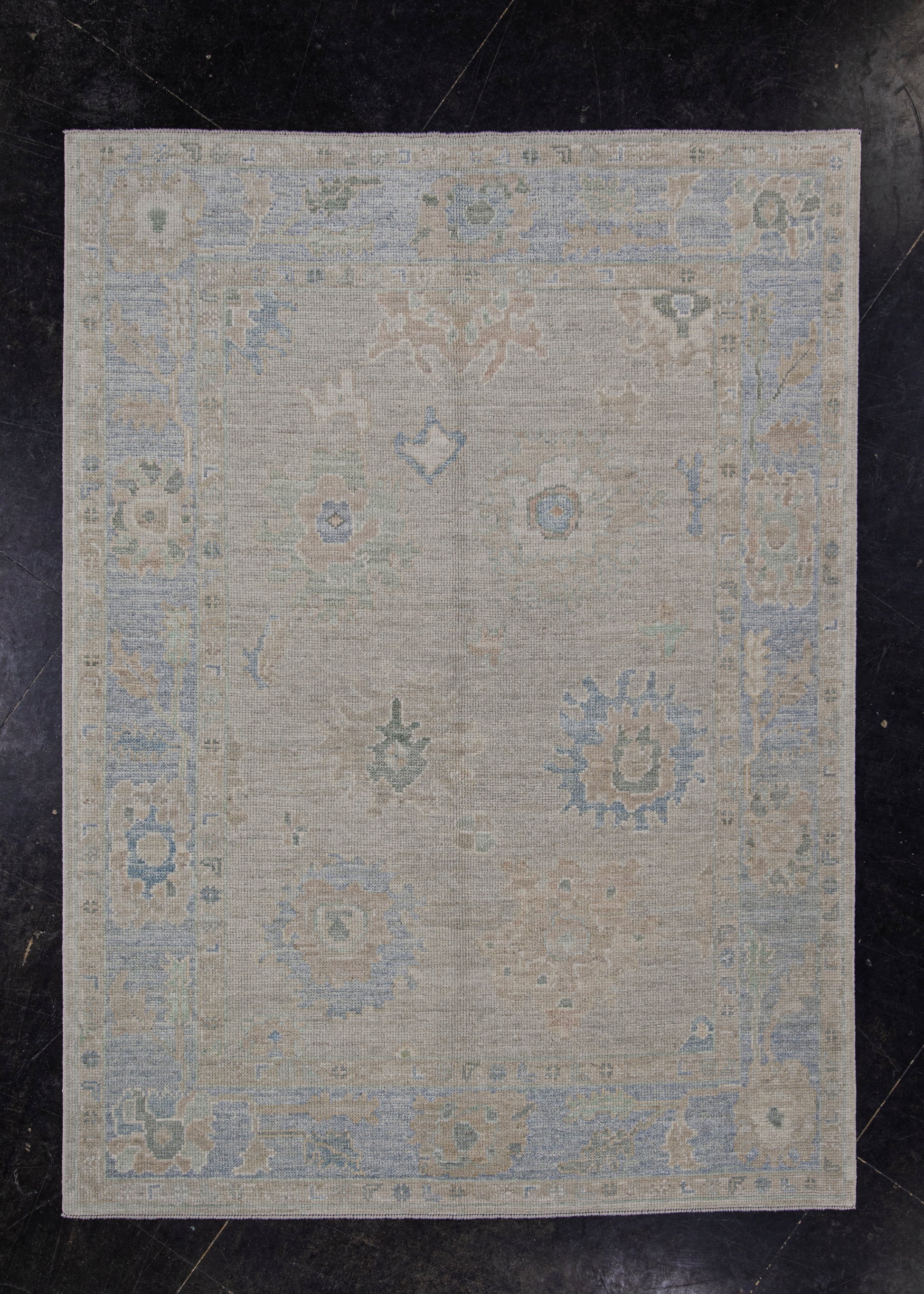 Turkish Oushak Rug 5'1" x 6'10" #11581
