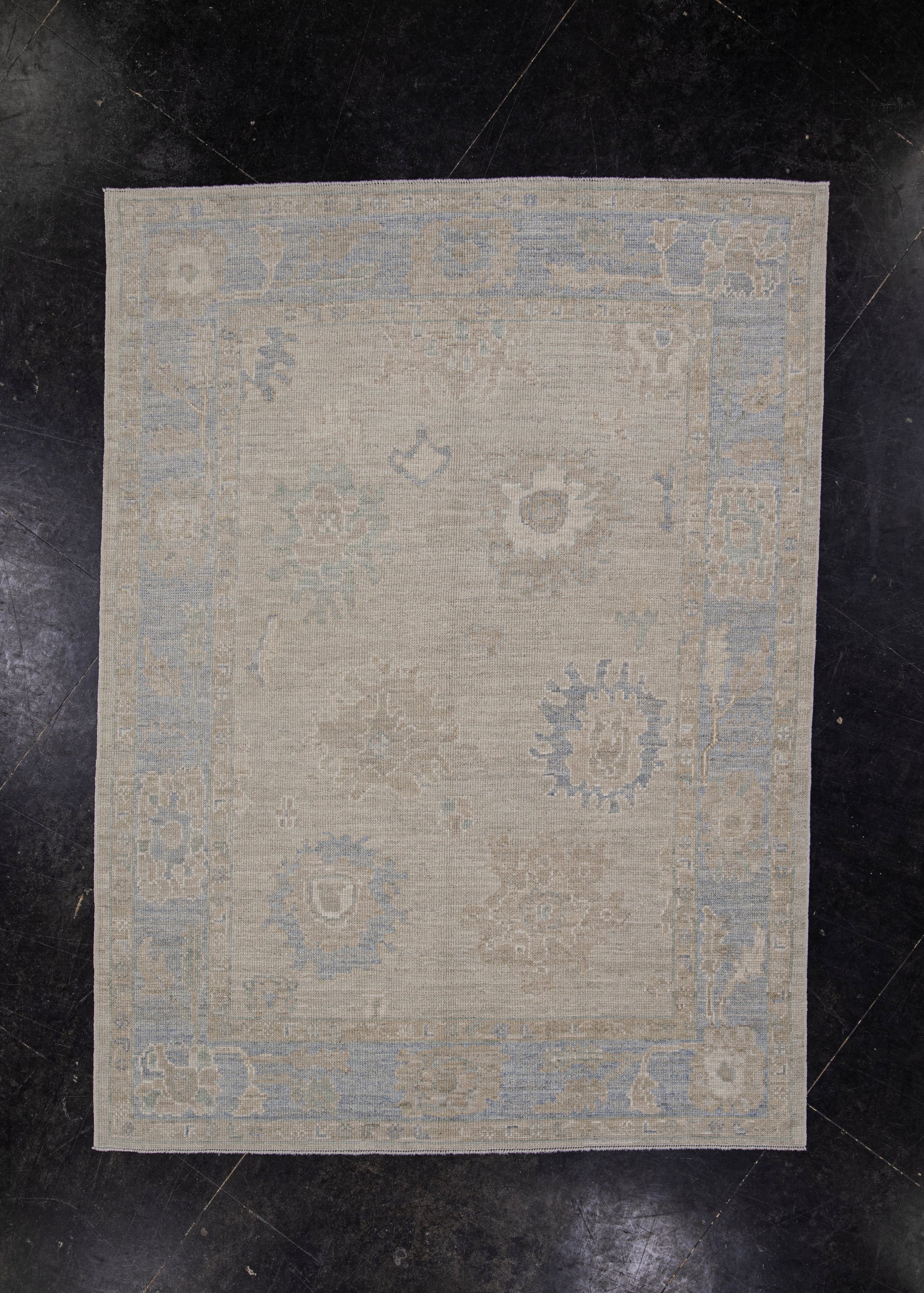 Turkish Oushak Rug 5'2" x 7' #11552