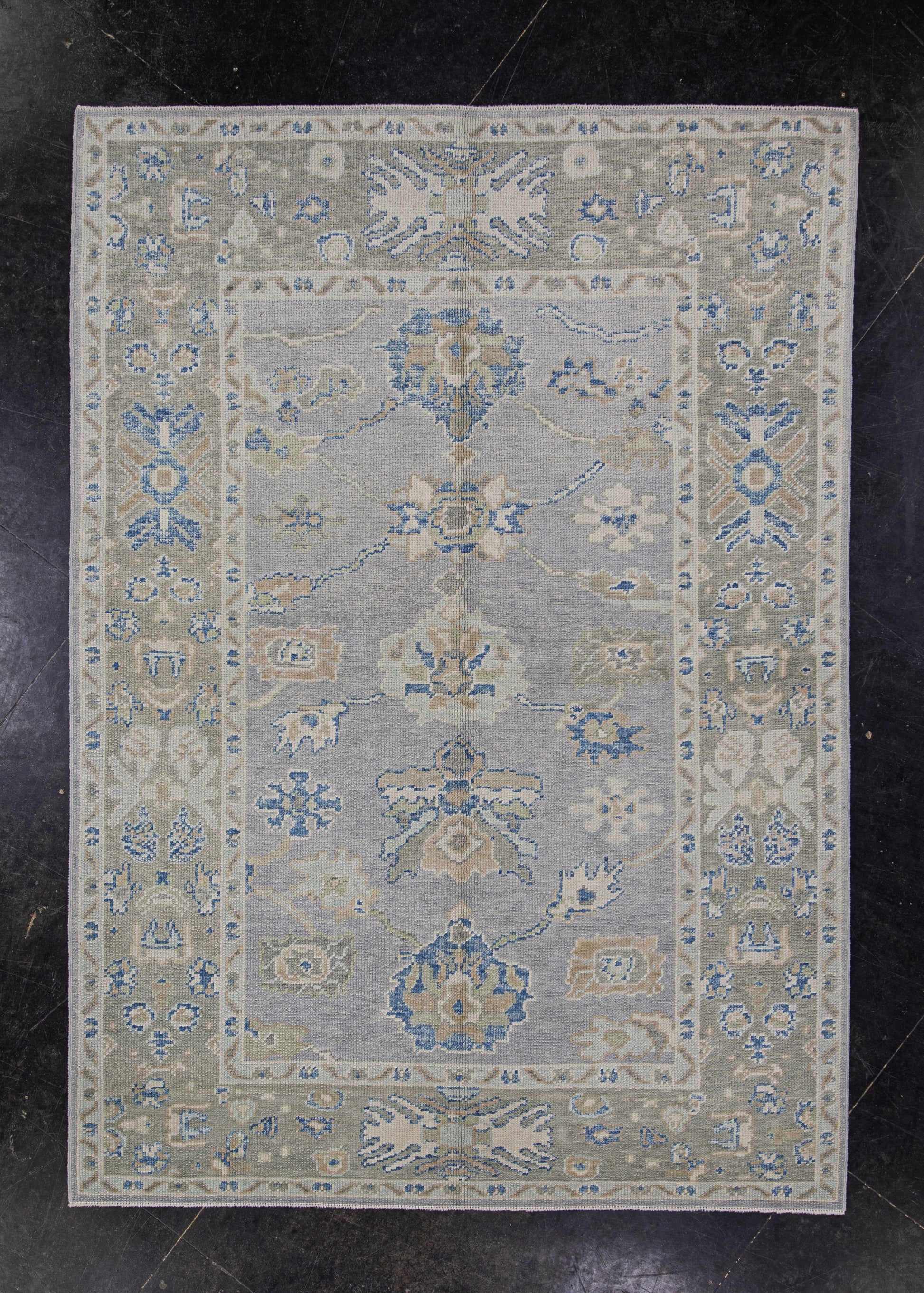Turkish Oushak Rug 5'1" x 7'2" #11943