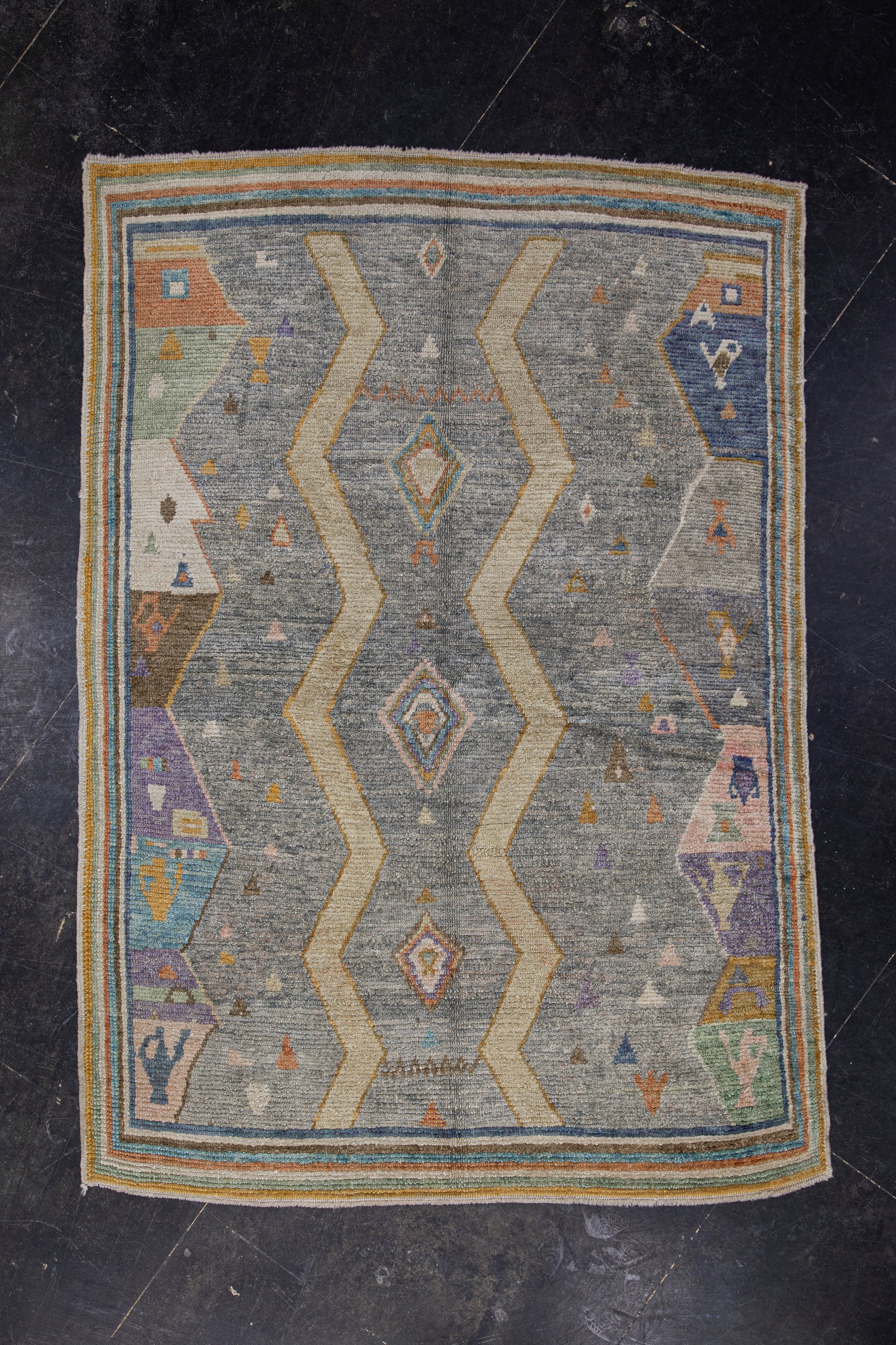 Turkish Oushak Rug 5'4" x 7'7" #4607