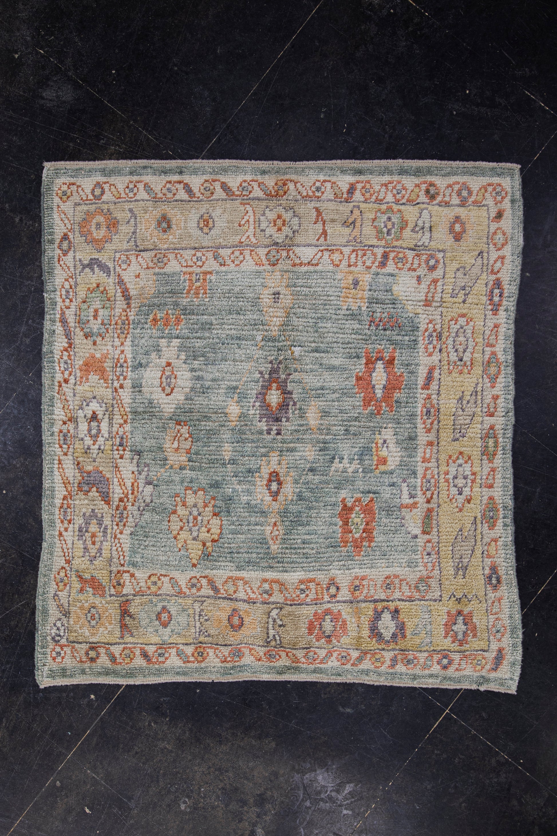Square Turkish Oushak Rug 5'4" x 5'10" #4595