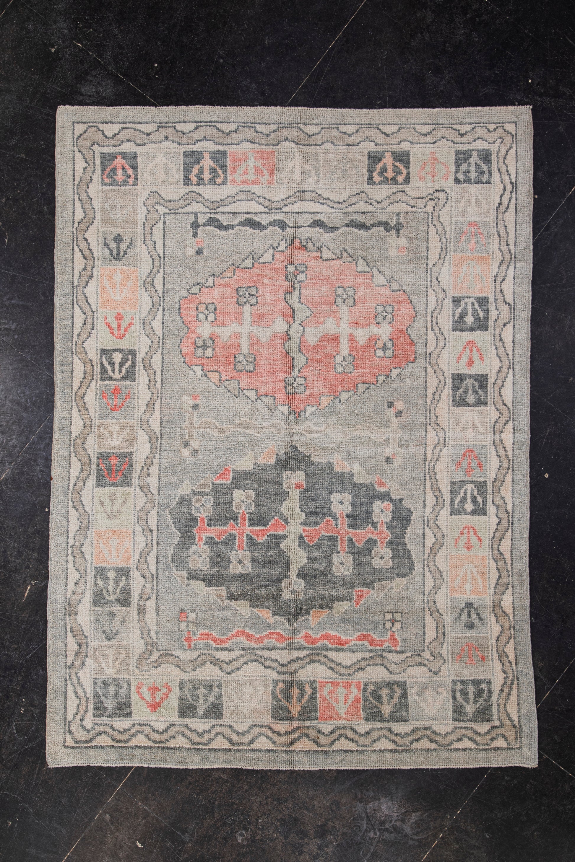 Turkish Oushak Rug 5'1" x 7'1" #5003