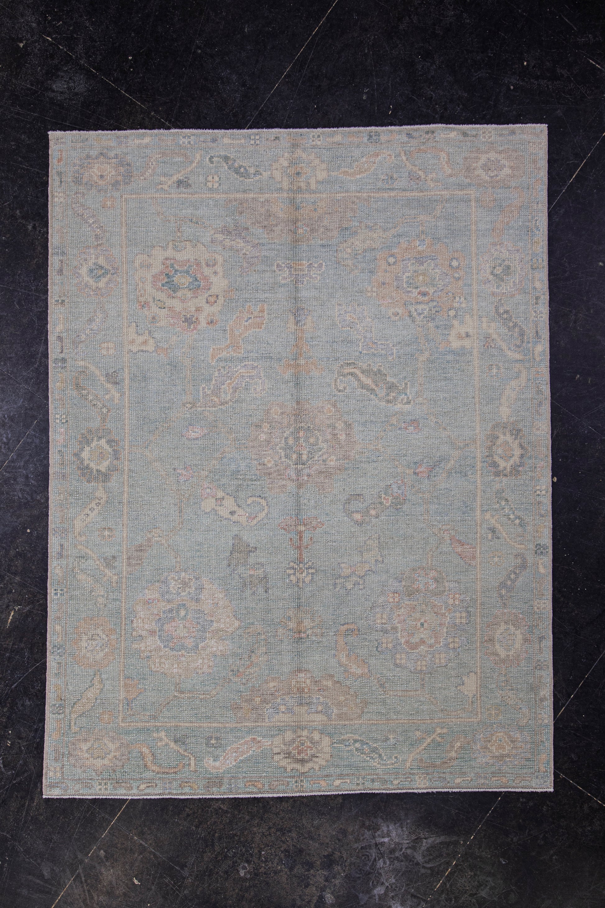 Turkish Oushak Rug 5'1" x 6'8" #12093