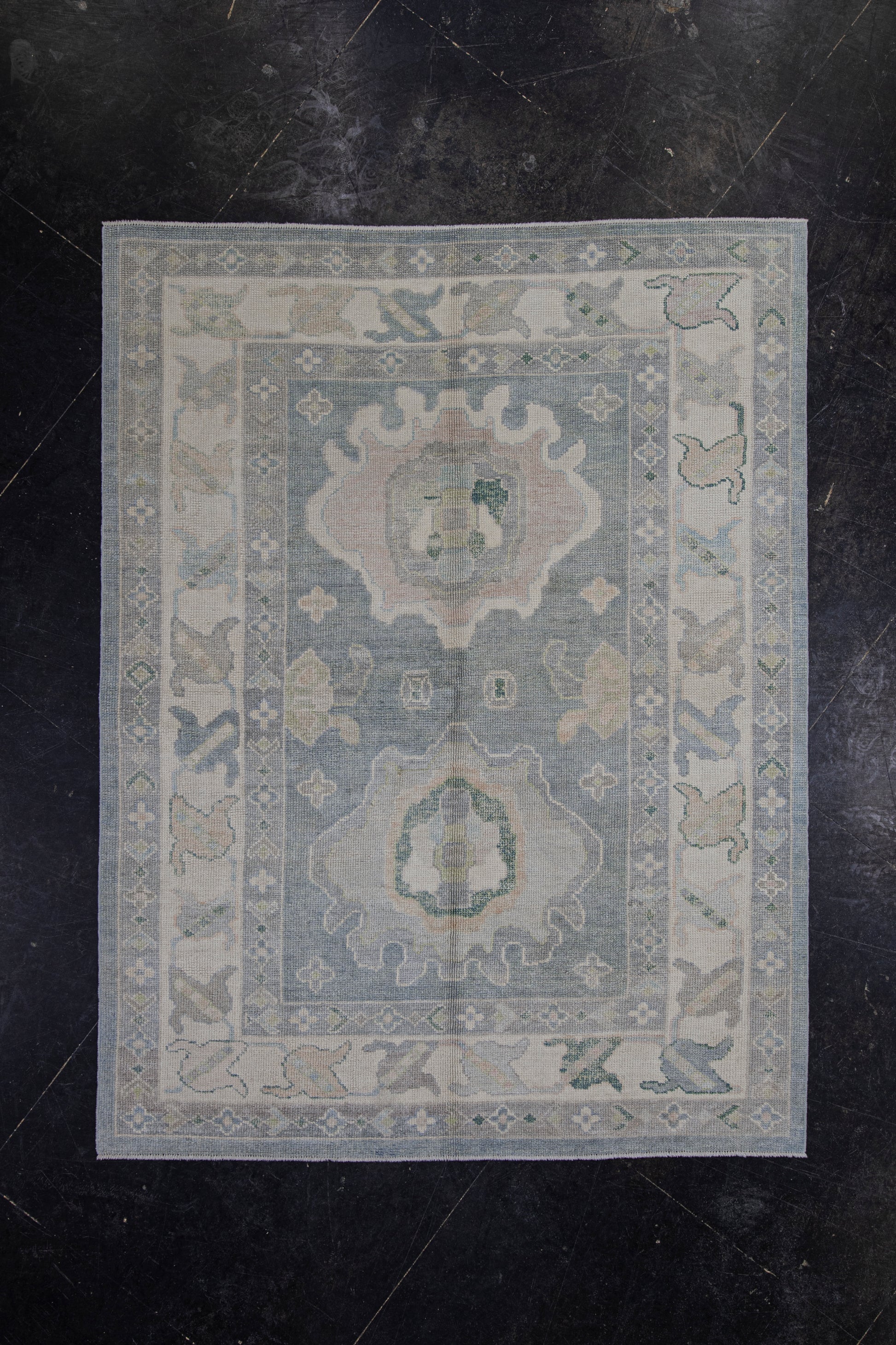 Turkish Oushak Rug 5'5" x 7' #12162