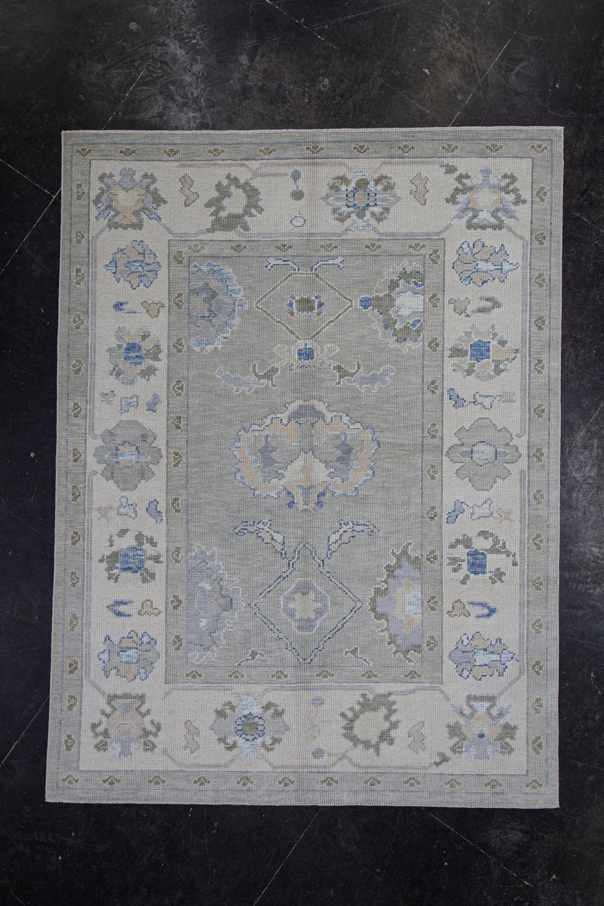 Turkish Oushak Rug 5'3" x 7' #11817