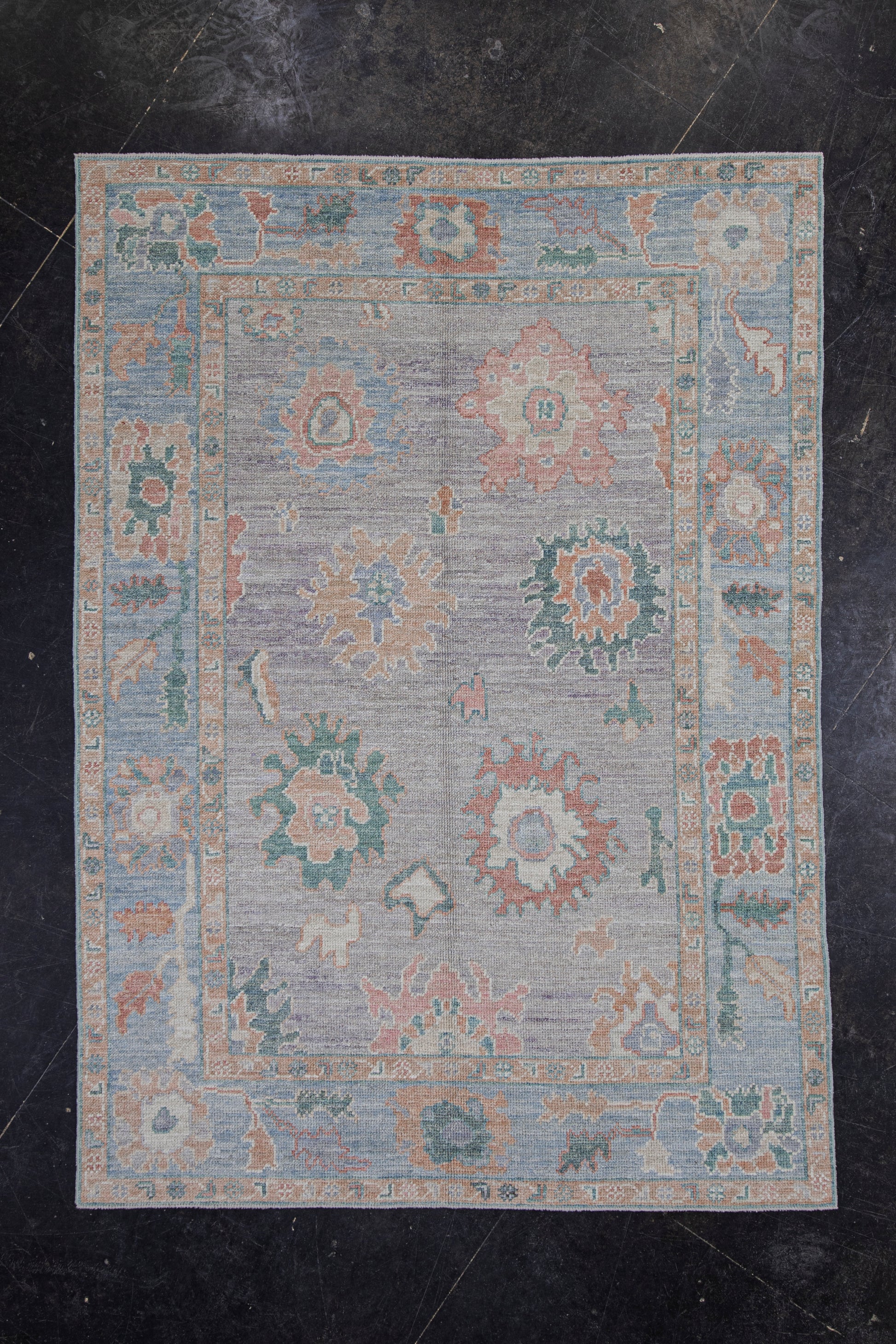 Turkish Oushak Rug 4'11" x 6'10" #2126