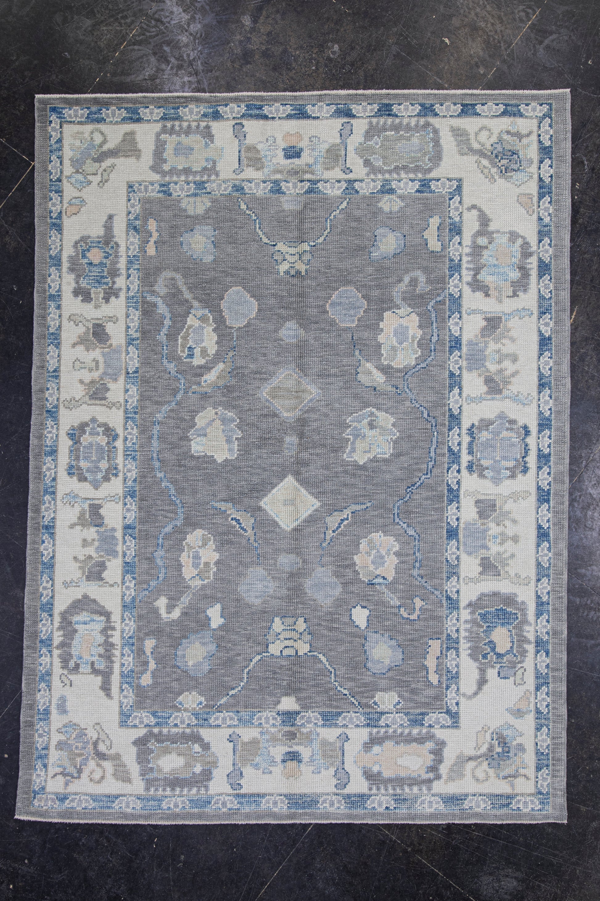 Turkish Oushak Rug 5'2" x 6'11" #7967