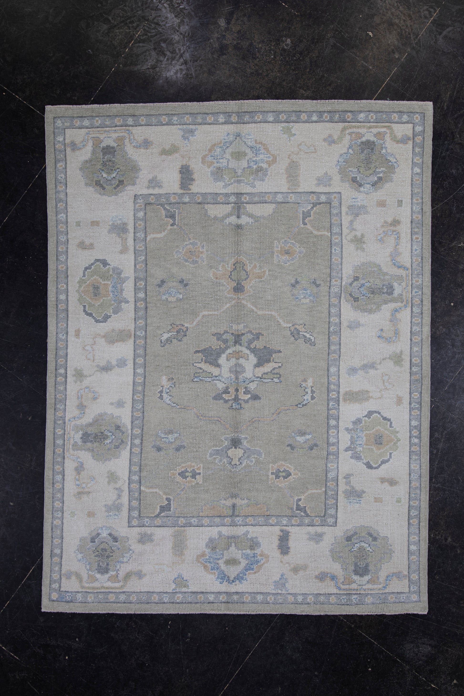 Turkish Oushak Rug 5' x 6'8" #11888