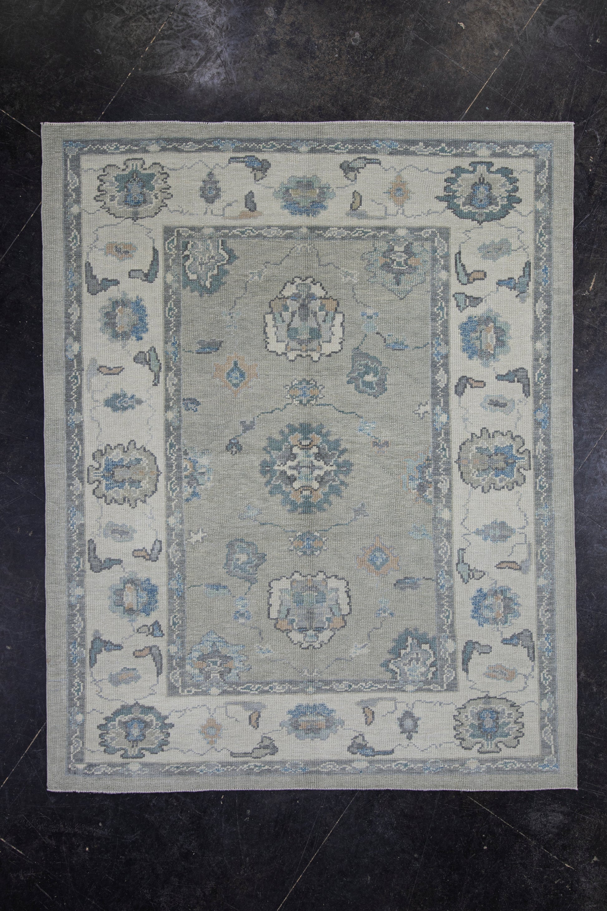Turkish Oushak Rug 5'4" x 6'8" #11912