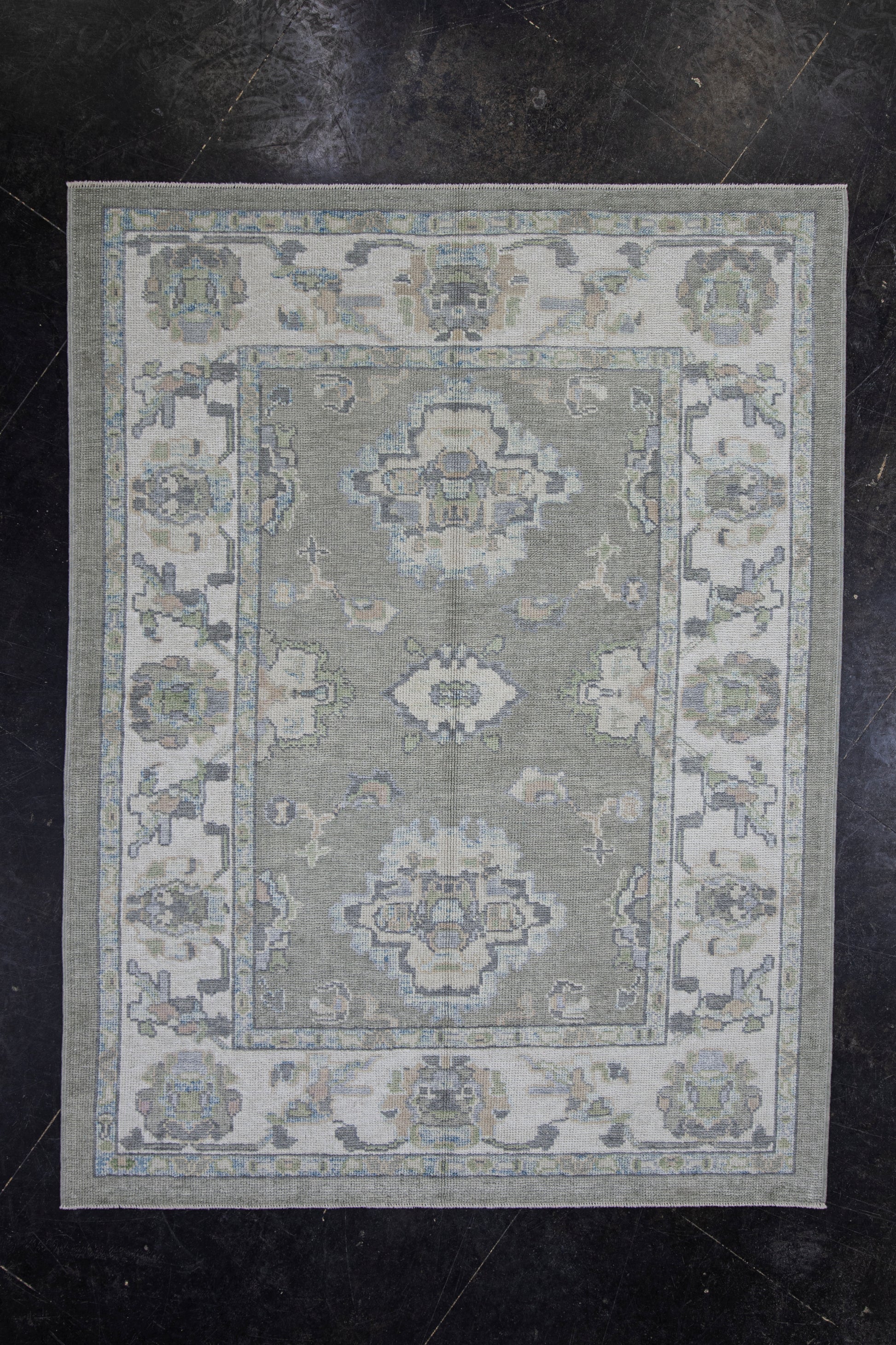 Turkish Oushak Rug 5'3" x 6'11" #11897