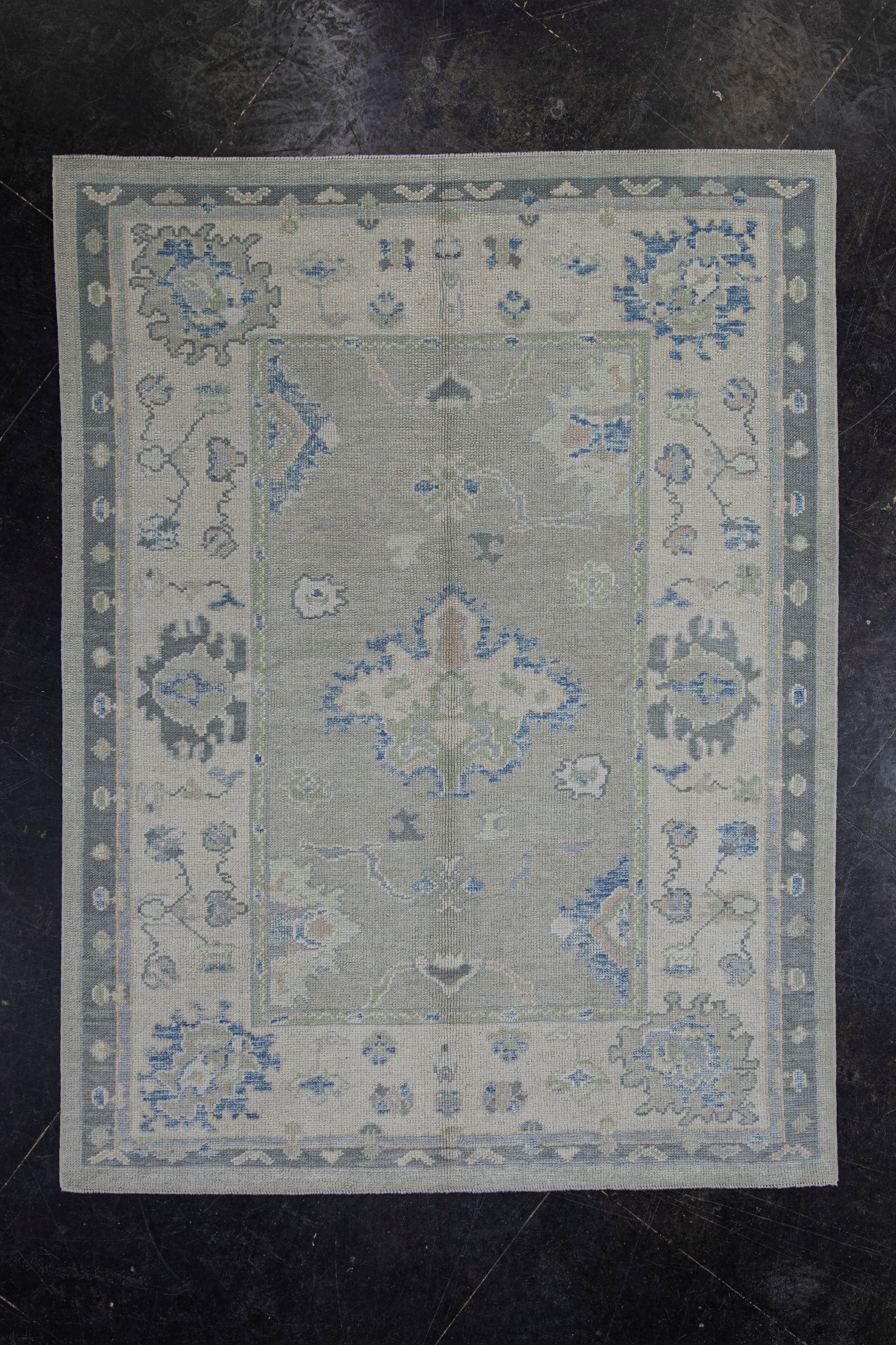 Turkish Oushak Rug 5'3" x 6'11" #12163