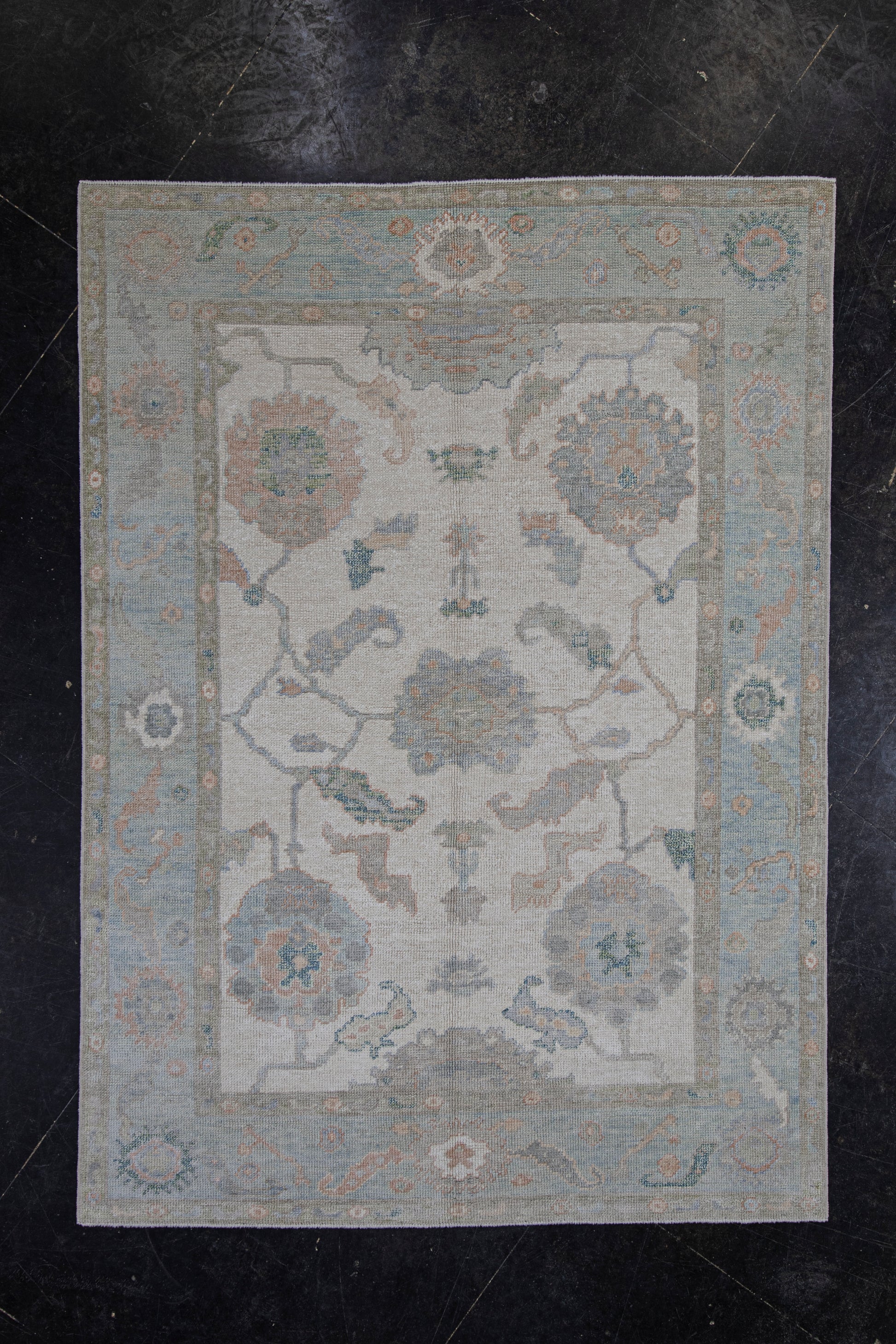 Turkish Oushak Rug 5' x 6'11" #12047
