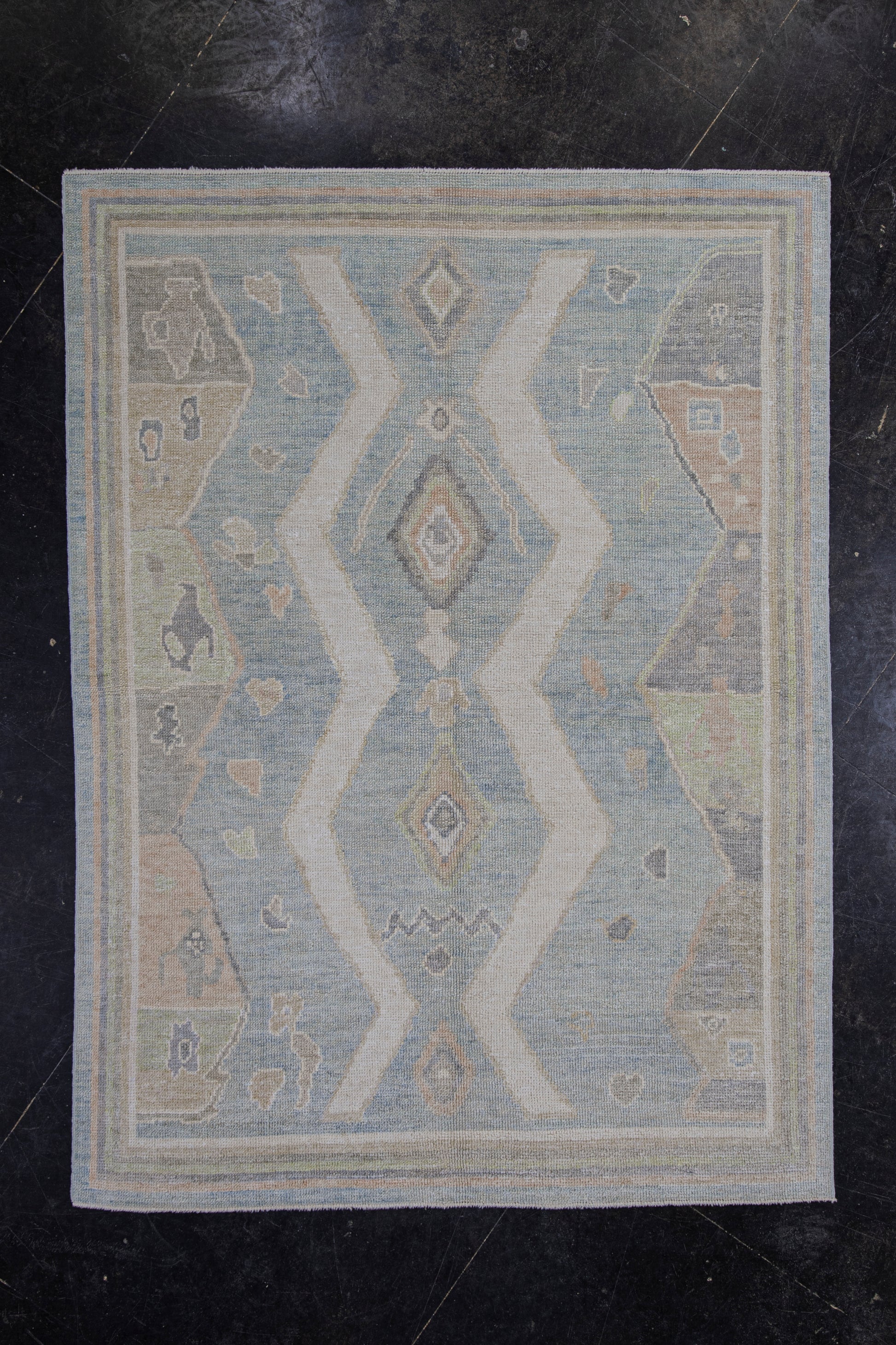 Turkish Oushak Rug 5' x 6'9" #12049