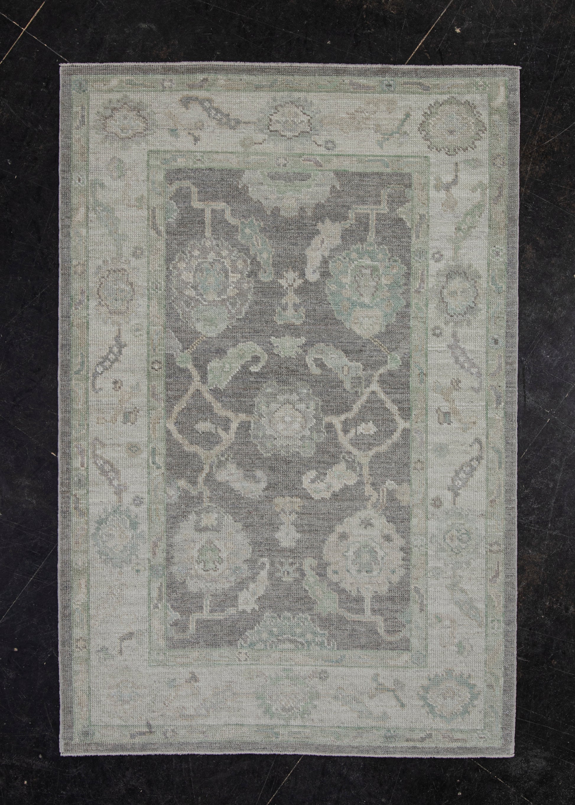 Turkish Oushak Rug 4'3" x 6'4" #11786