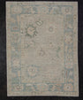 Turkish Oushak Rug 4'2" x 5'6" #11801
