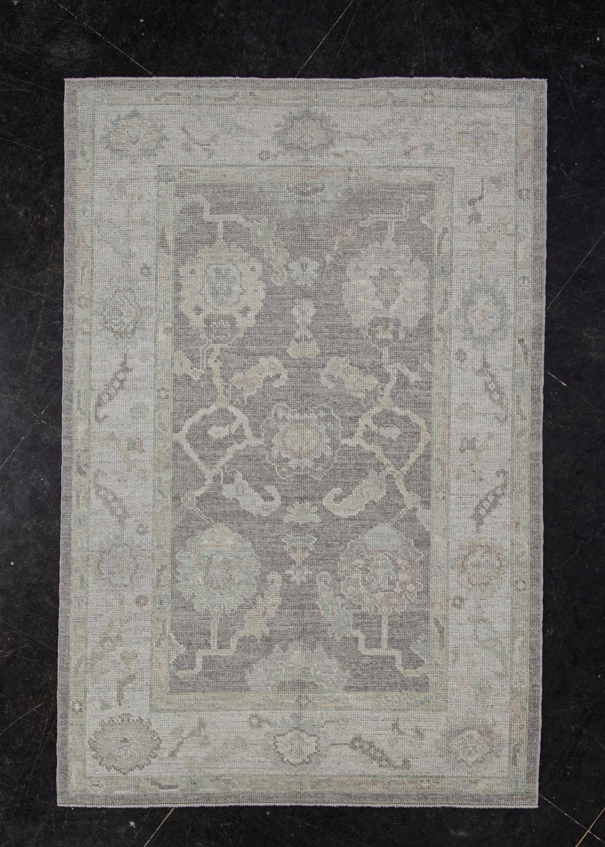 Turkish Oushak Rug 4'2" x 6'4" #11567