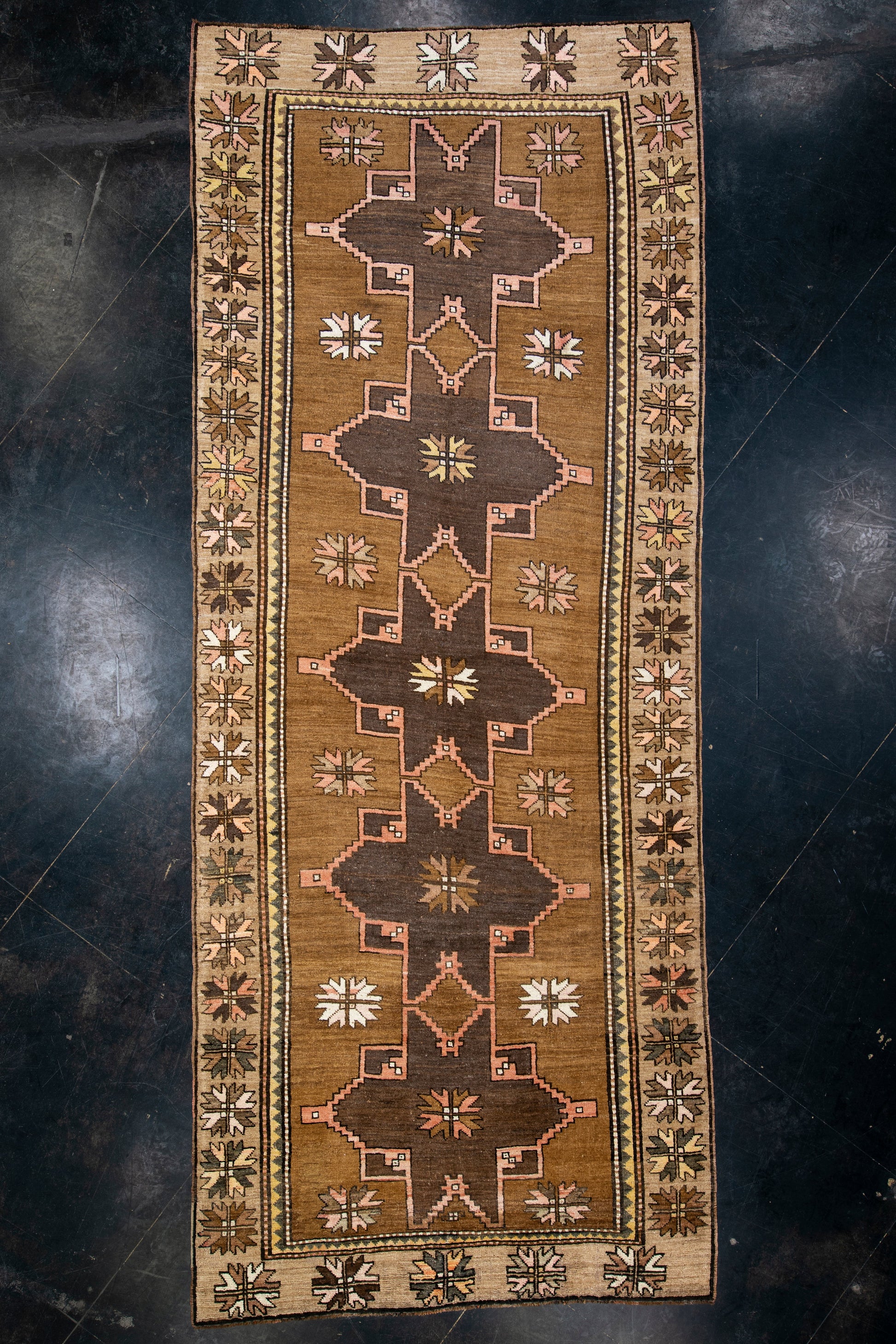 Turkish Vintage Anatolian Rug 5'3" x 13' #11986