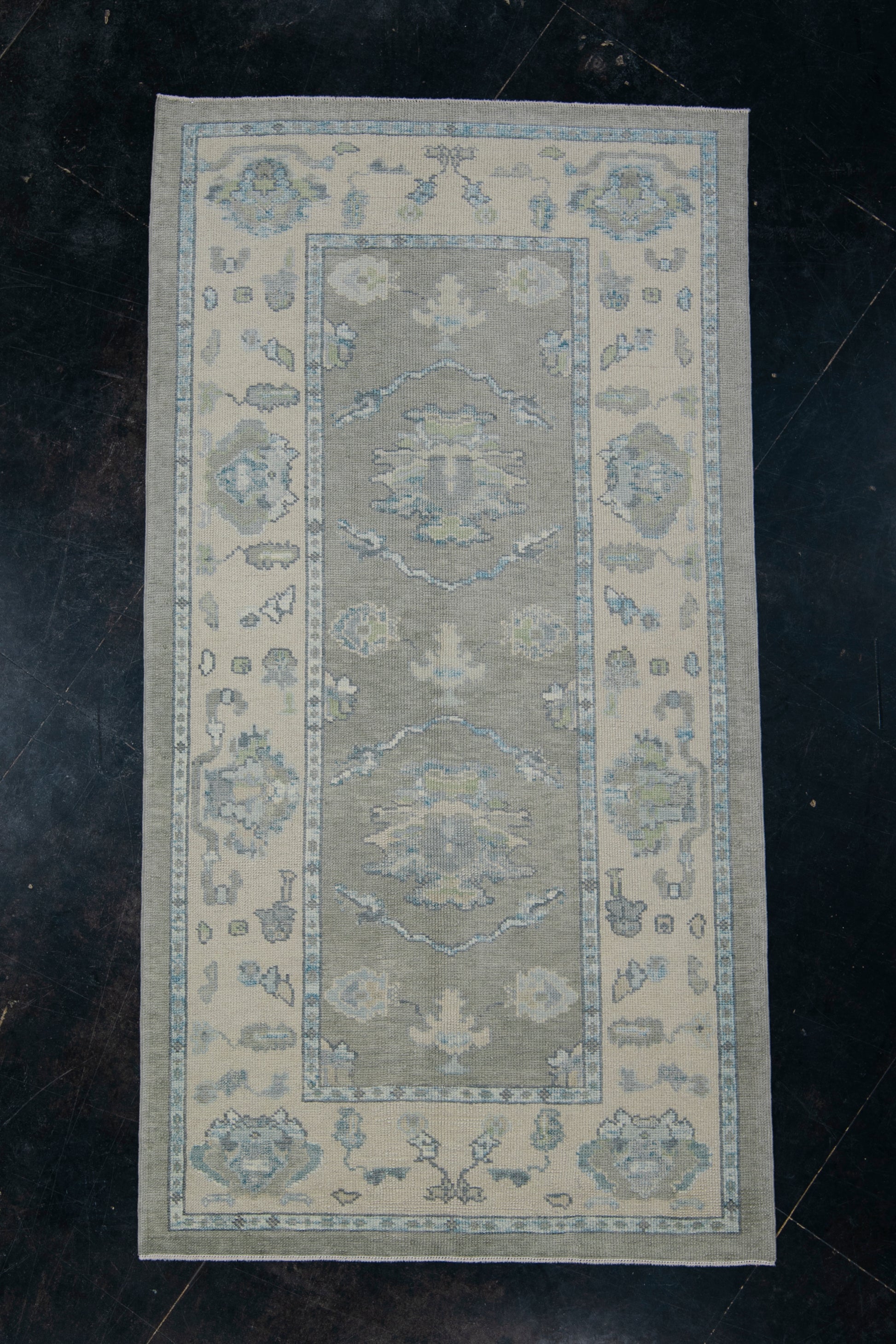 Turkish Oushak Rug 4'2" x 7'11" #11944