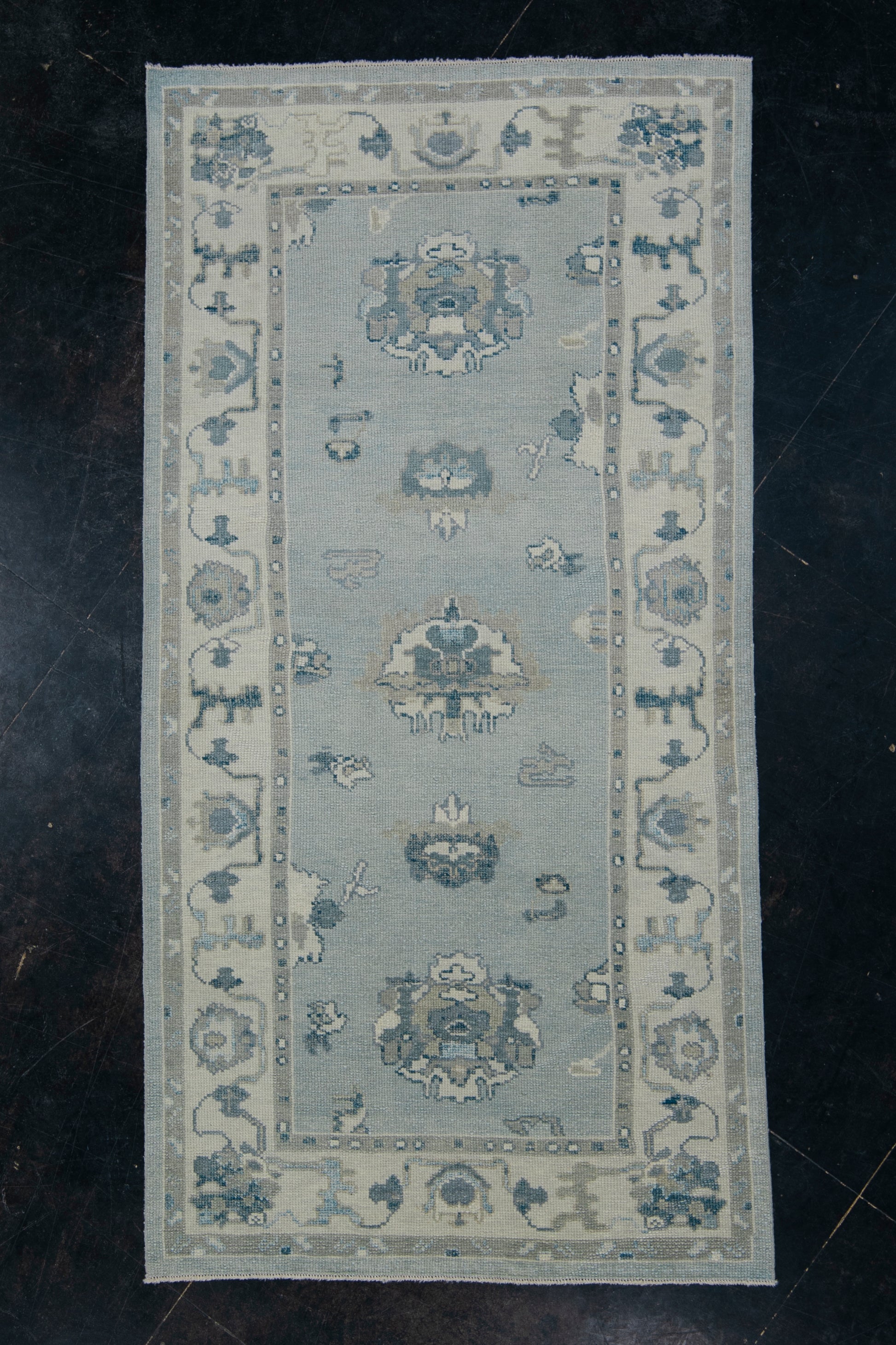 Turkish Oushak Rug 3'11" x 7'8" #7974