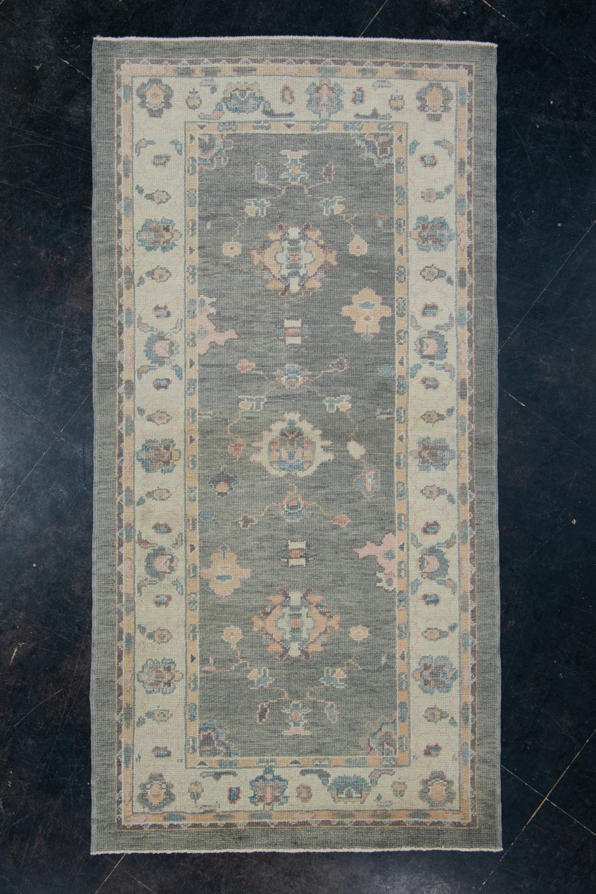 Turkish Oushak Rug 4' x 8' #2339