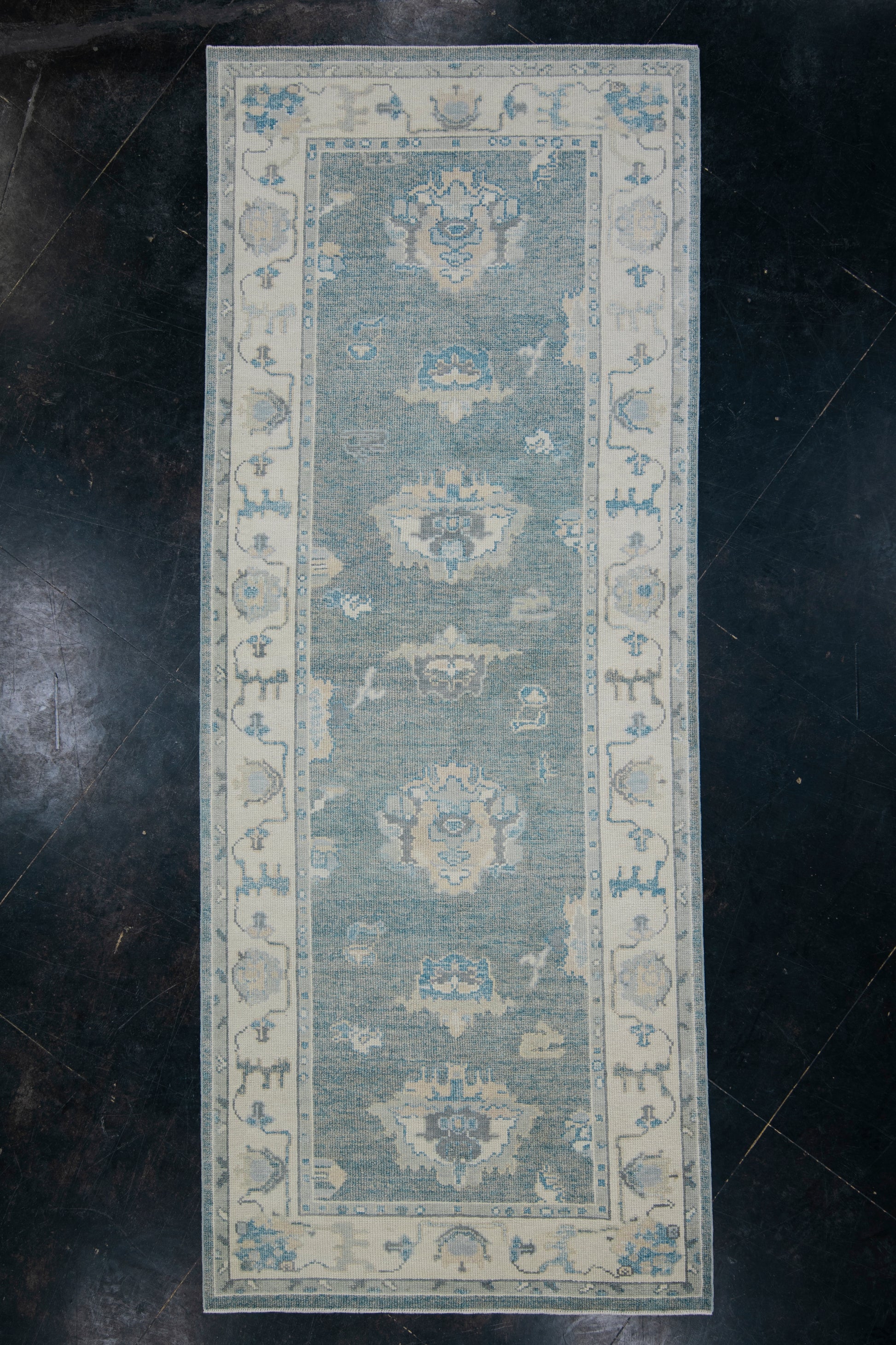 Turkish Oushak Rug 4'1" x 10'3" #11962
