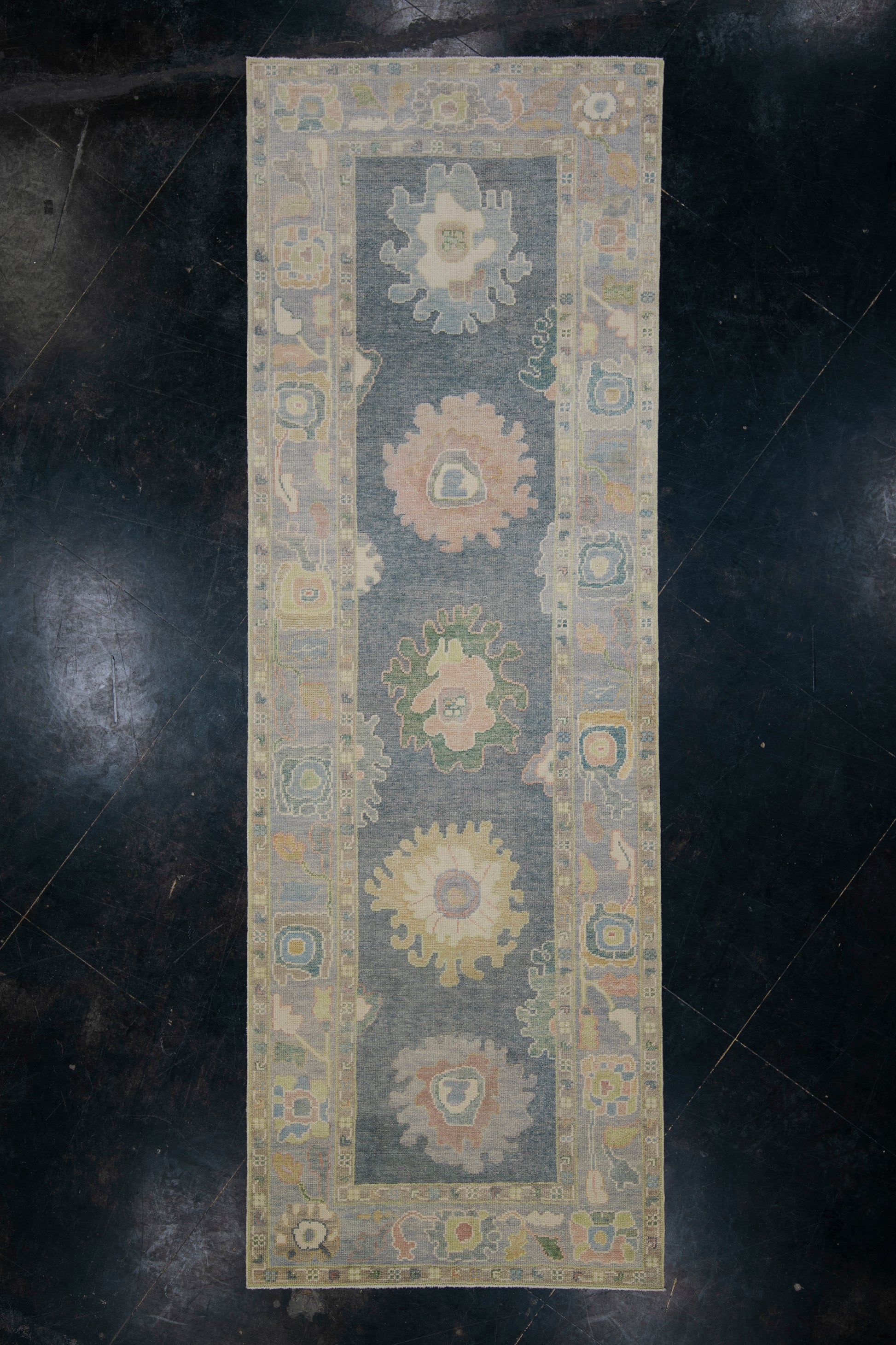 Turkish Oushak Rug 3'10" x 11'5" #12084