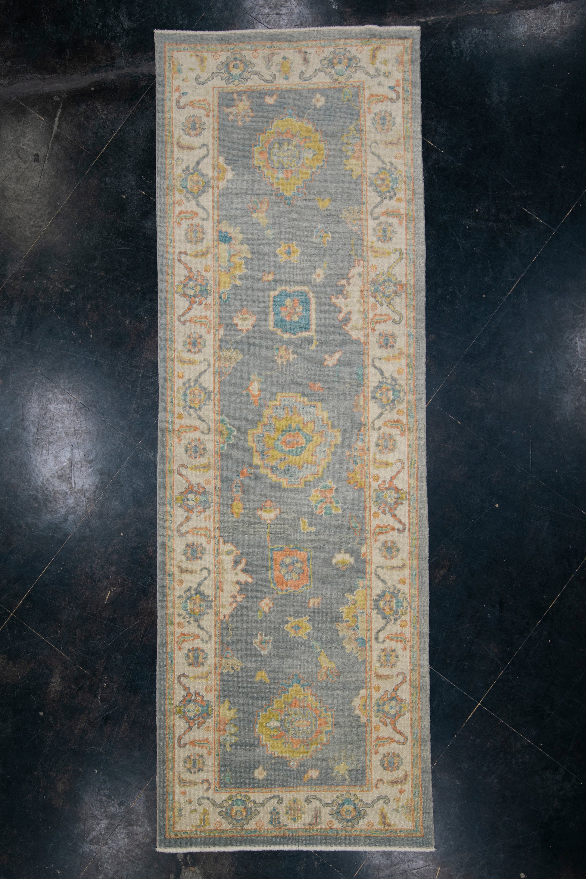 Turkish Oushak Rug 3'9" x 11'7" #HS-2013