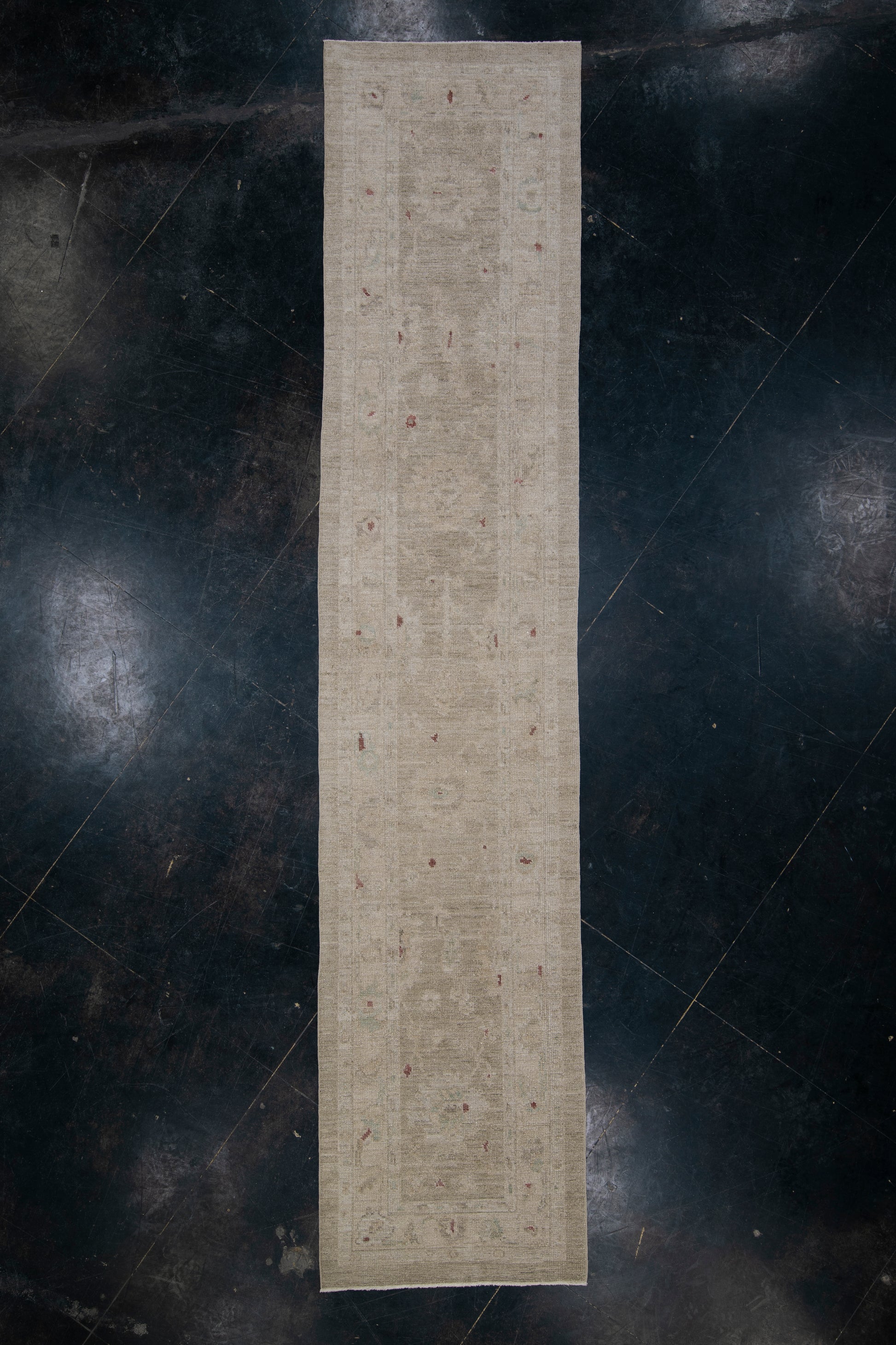 Turkish Oushak Rug 2'8" x 12'6" #2276