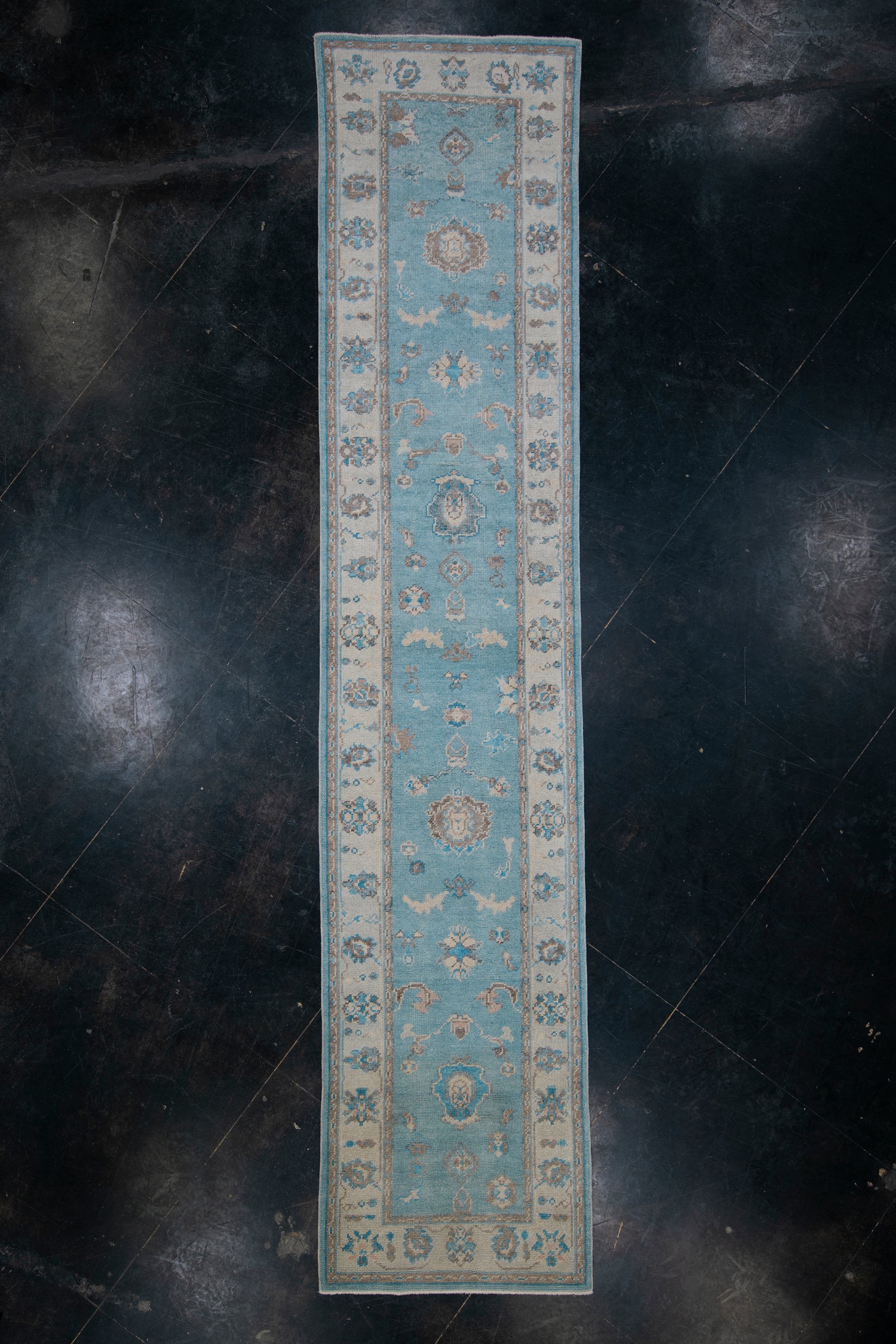 Turkish Oushak Rug 2'10" x 13'5" #2377