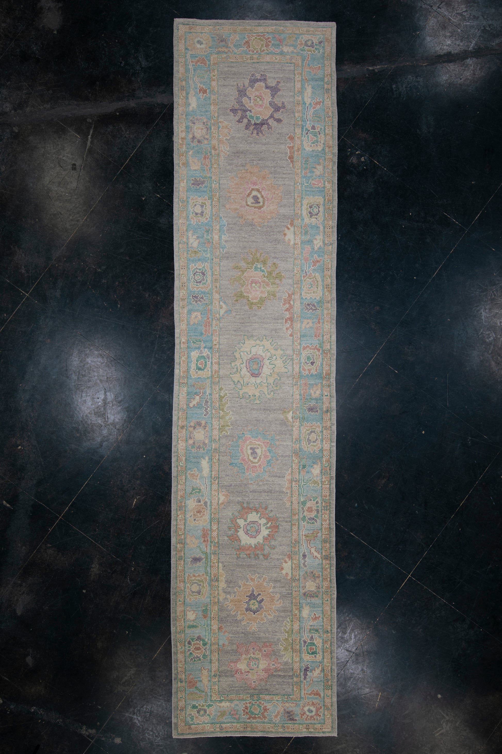 Turkish Oushak Rug 3'1" x 13'7" #2009