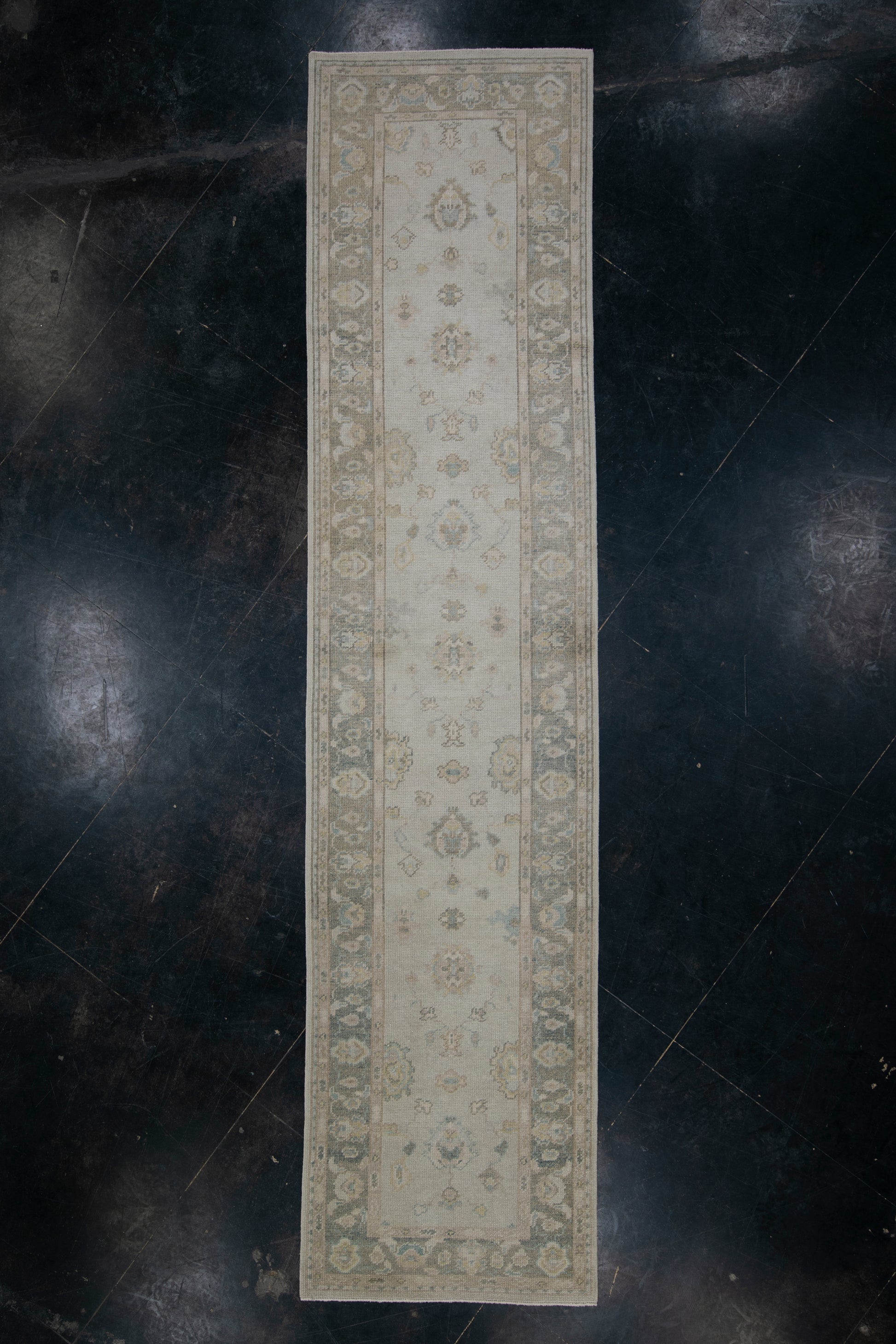 Turkish Oushak Rug 2'11" x 12'8" #2335