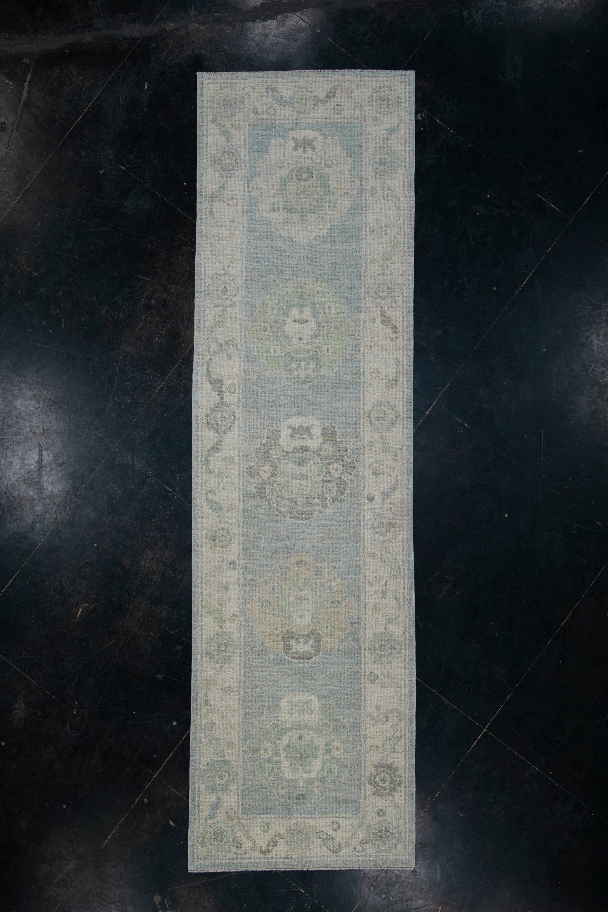 Turkish Oushak Rug 2'10" x 10'3" #11666