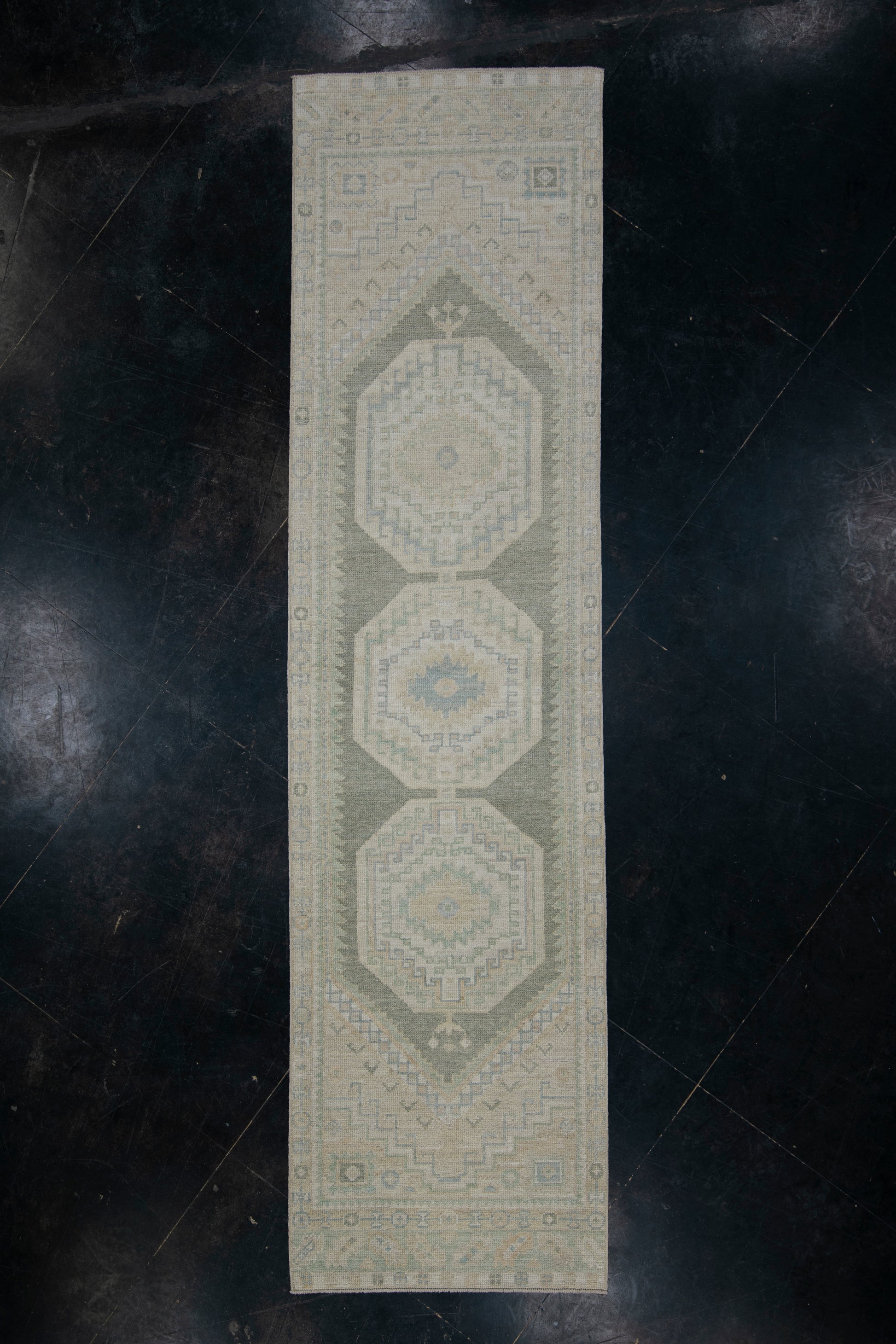 Turkish Oushak Rug 2'10" x 11'1" #11675