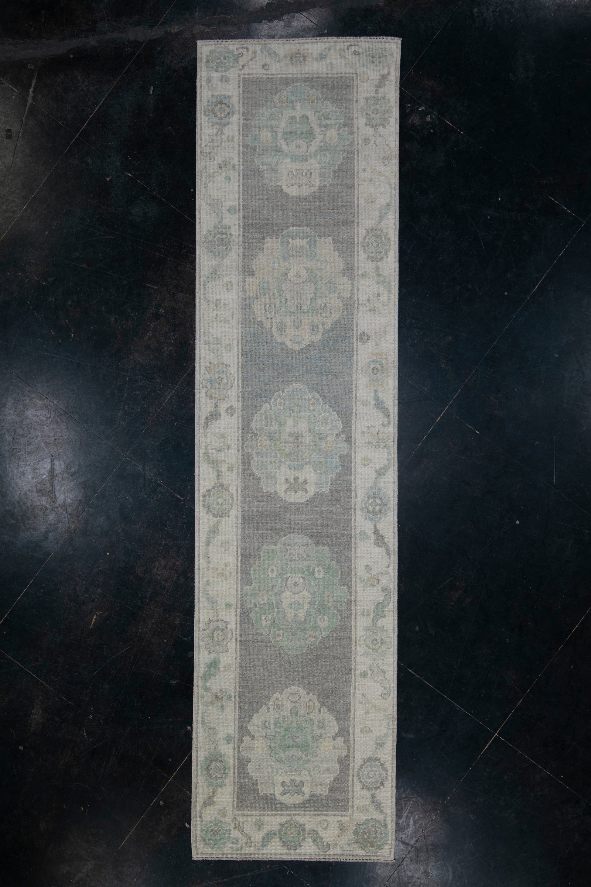 Turkish Oushak Rug 2'8" x 10'7" #11589