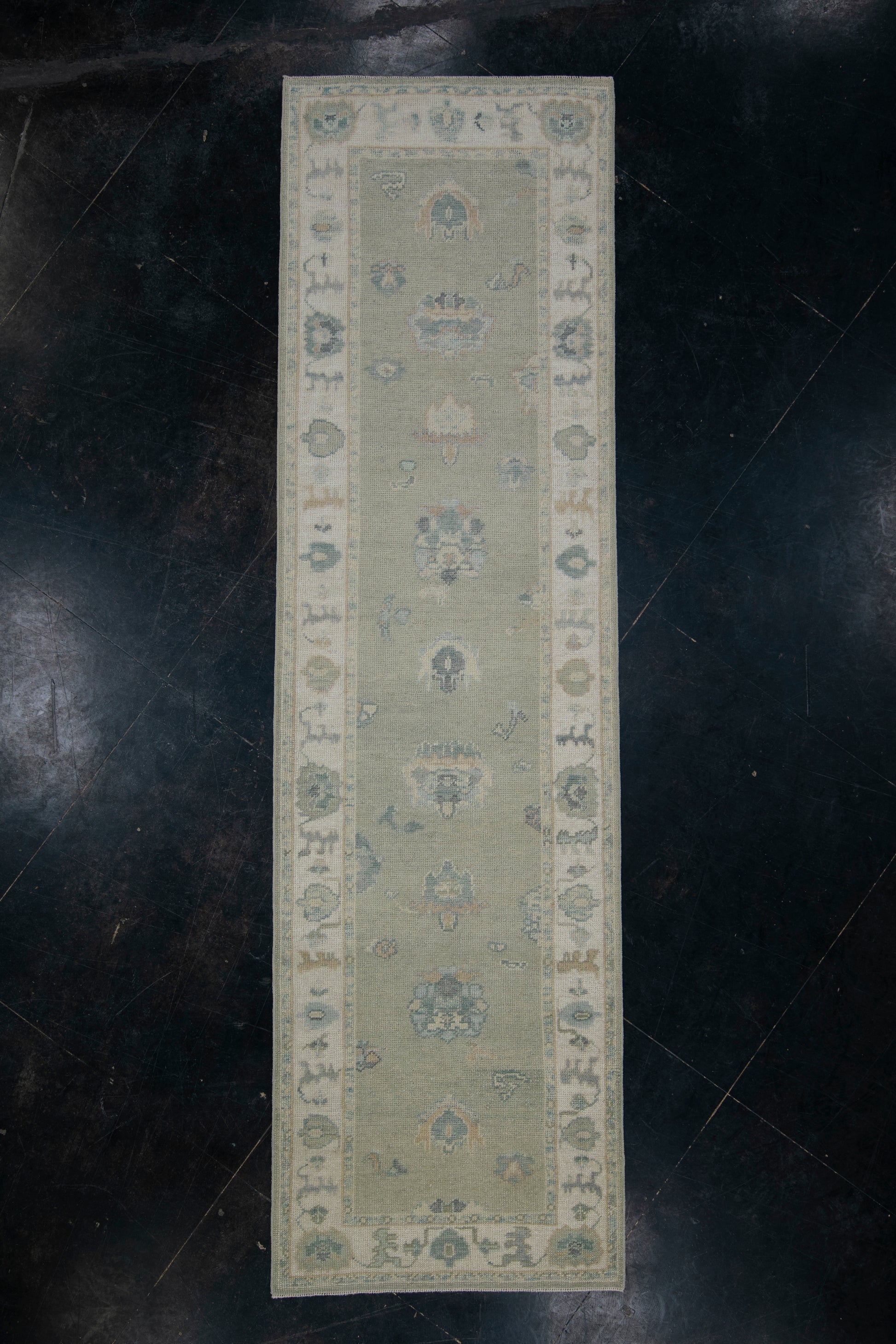 Turkish Oushak Rug 2'11" x 10'5" #11891