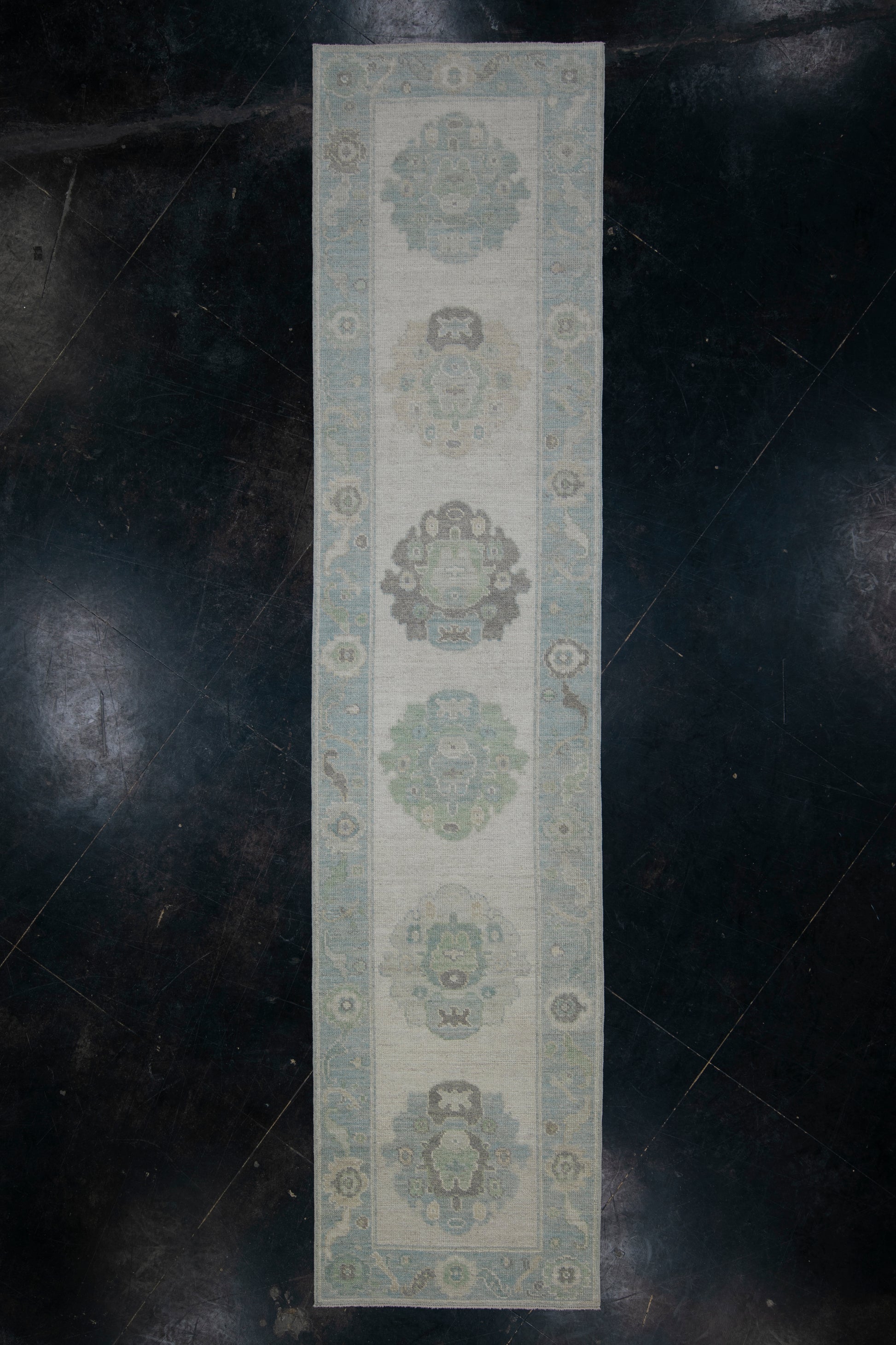 Turkish Oushak Rug 2'9" x 12' #11543