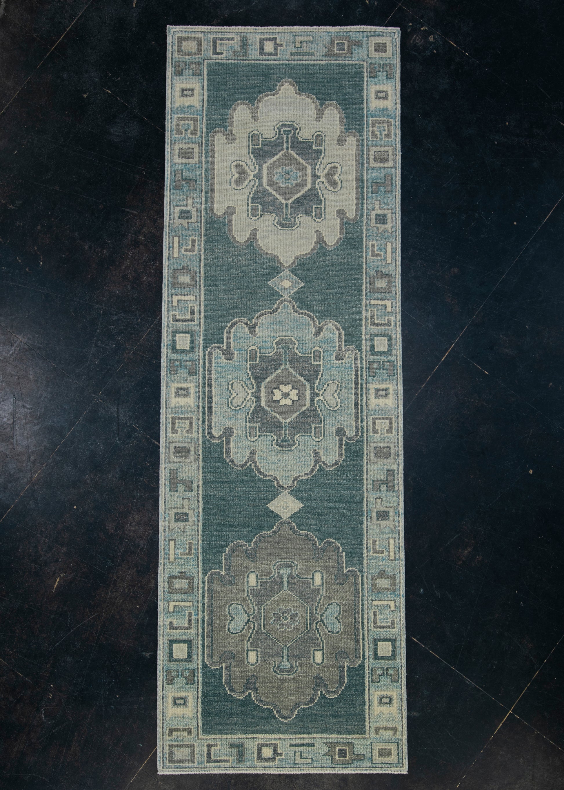 Turkish Oushak Rug 2'10" x 8'9" #12110