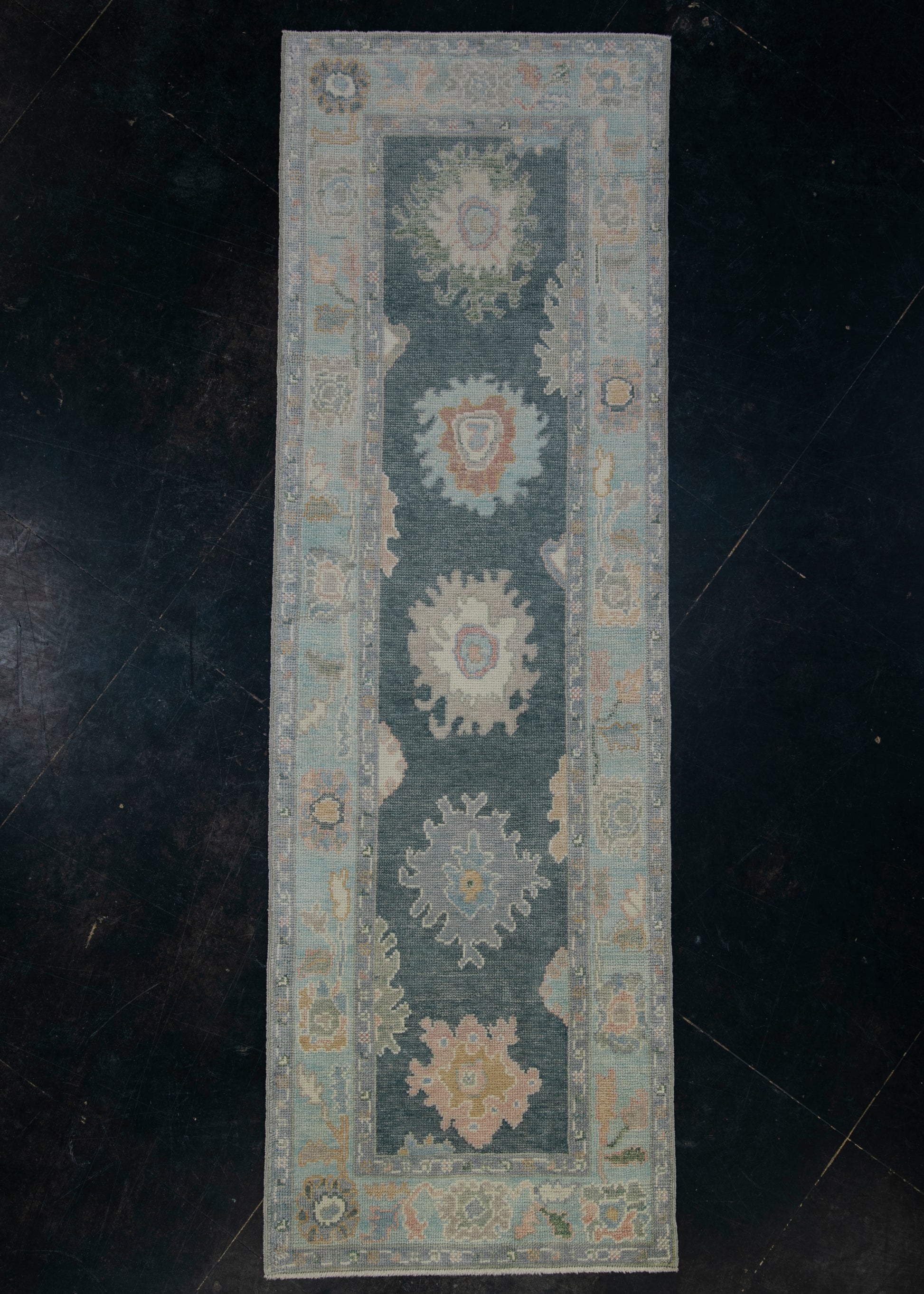 Turkish Oushak Rug 2'10" x 8'8" #12102
