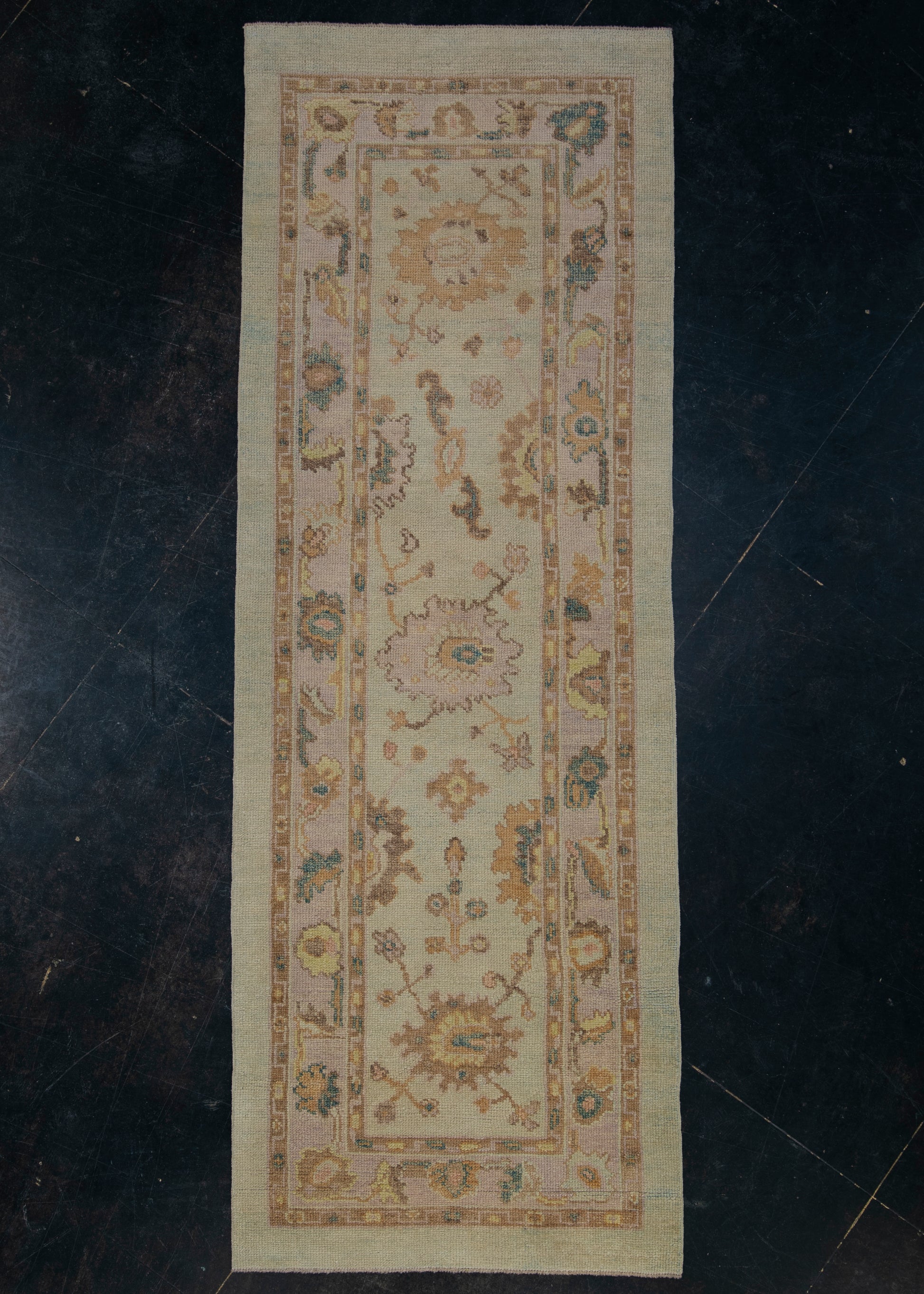 Turkish Oushak Rug 2'10" x 8'1" #2273