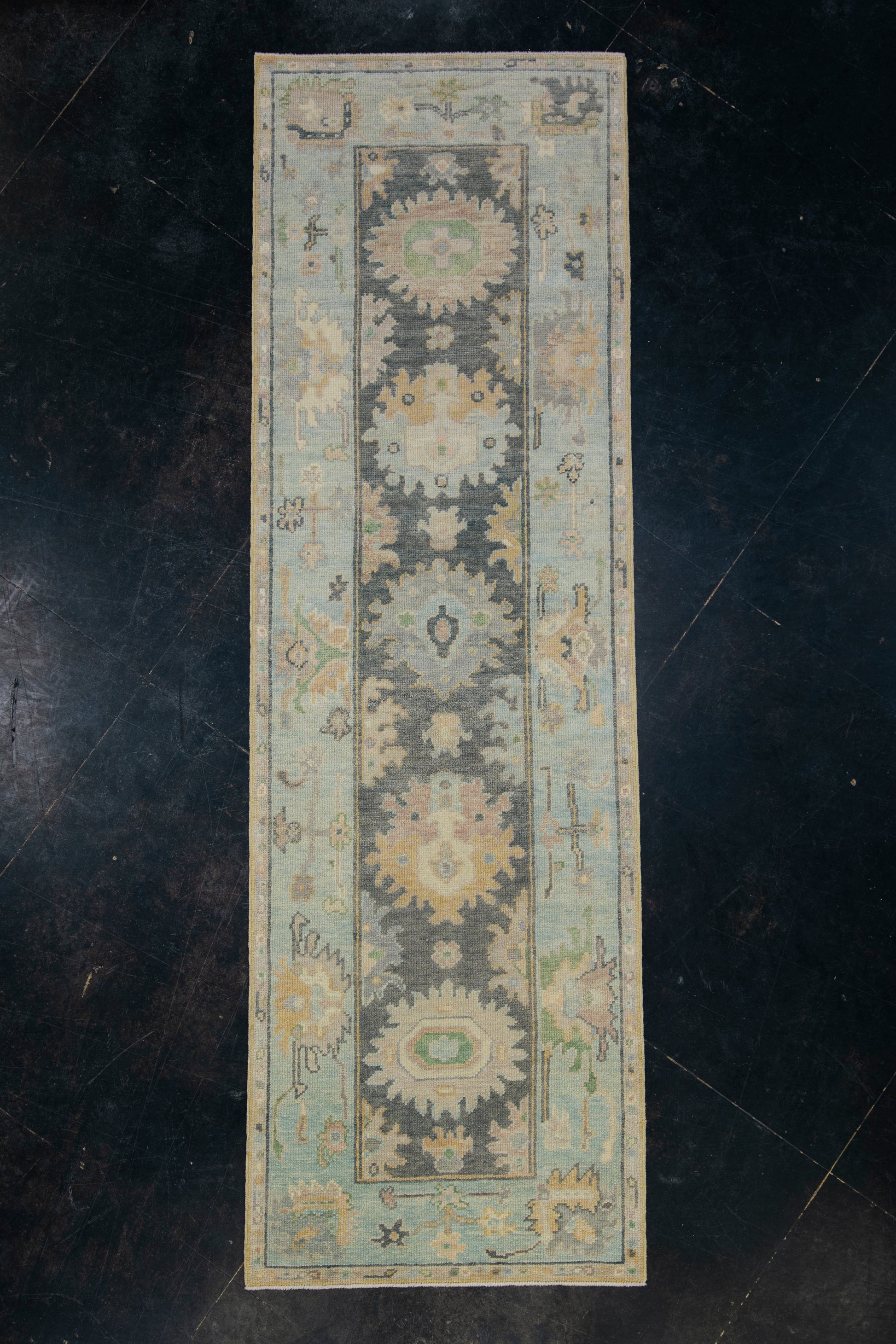 Turkish Oushak Rug 2'10" x 8'11" #12098