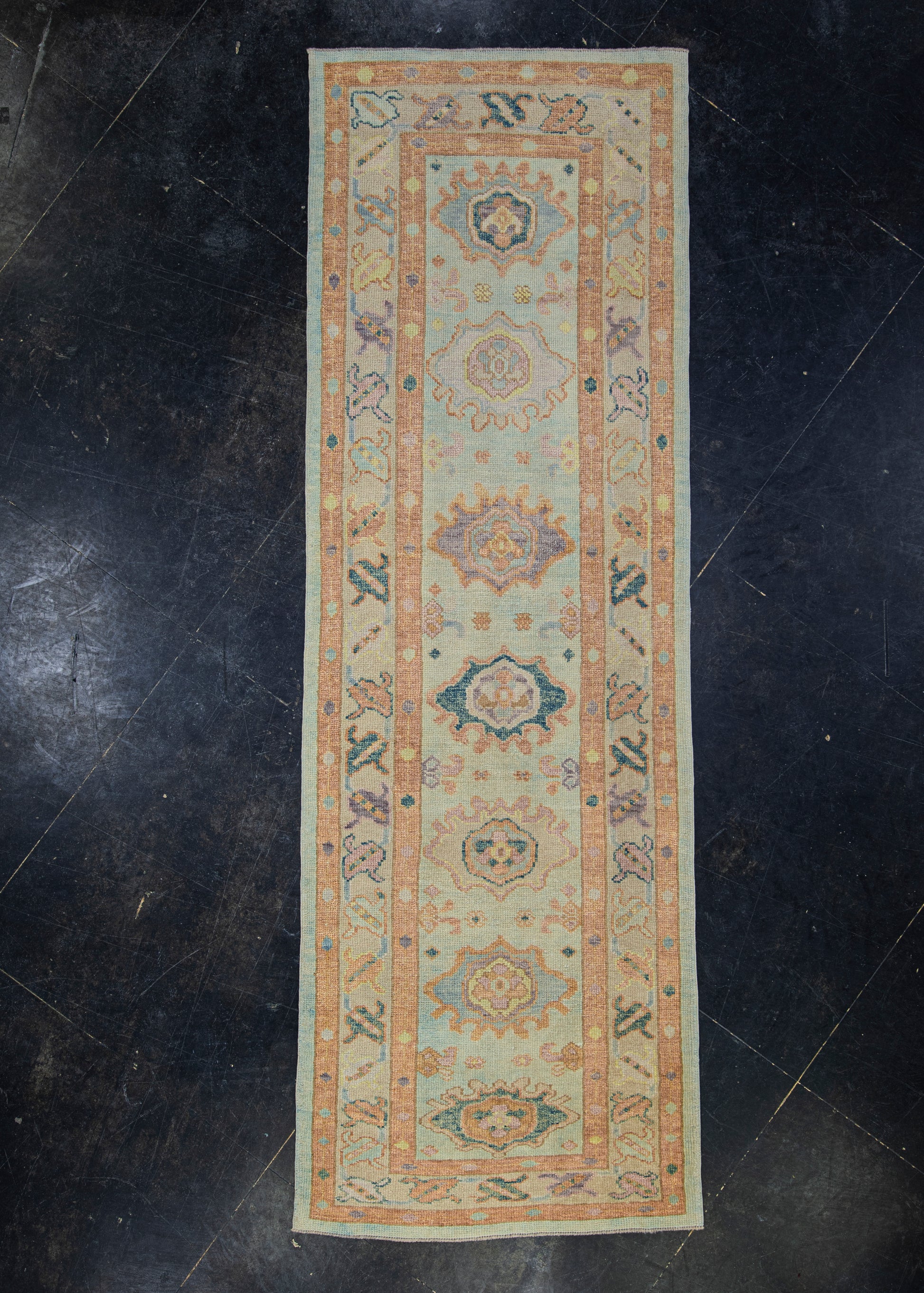 Turkish Oushak Rug 3'1" x 9'6" #2194