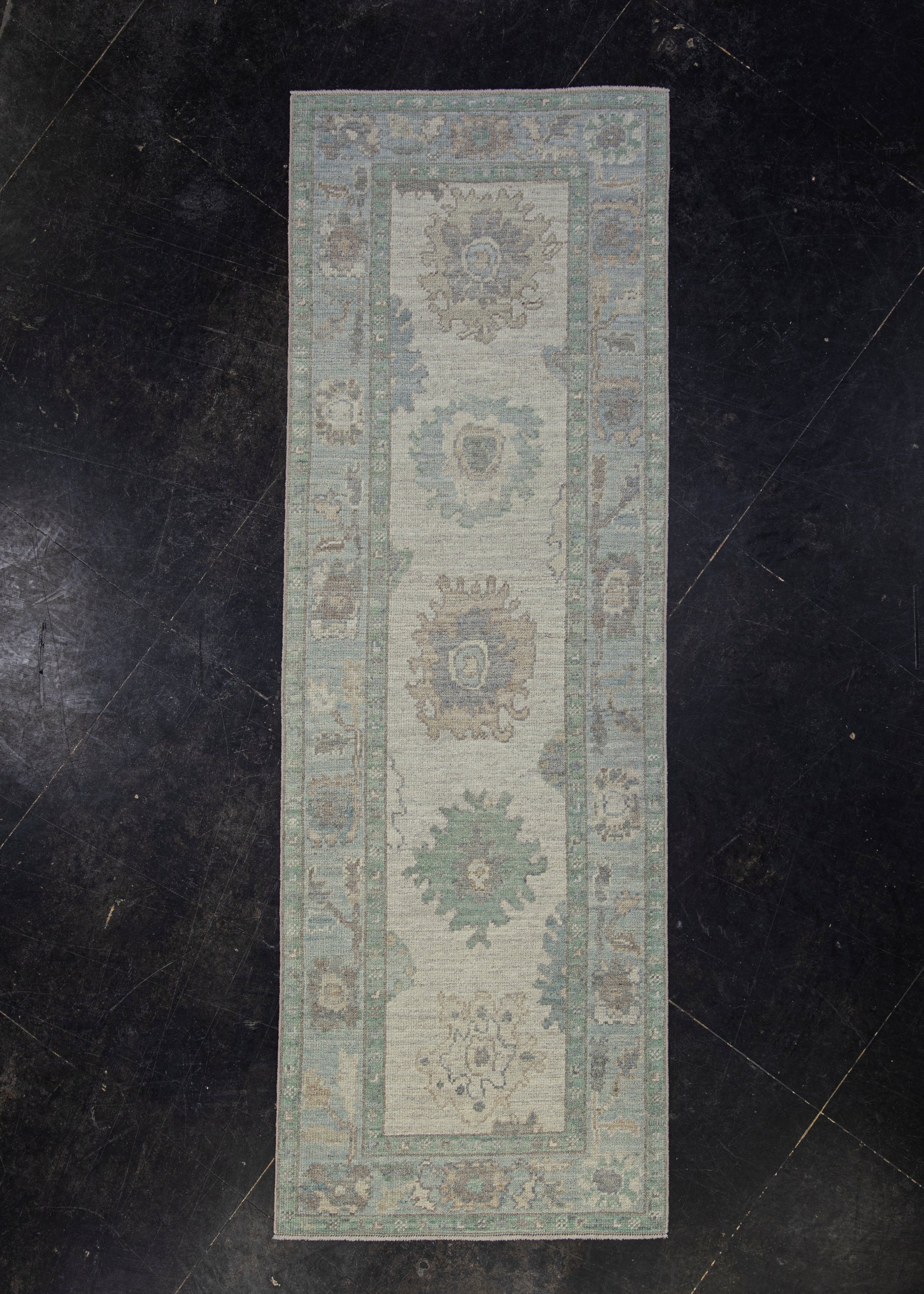Turkish Oushak Rug 2'10" x 8'6" #11796