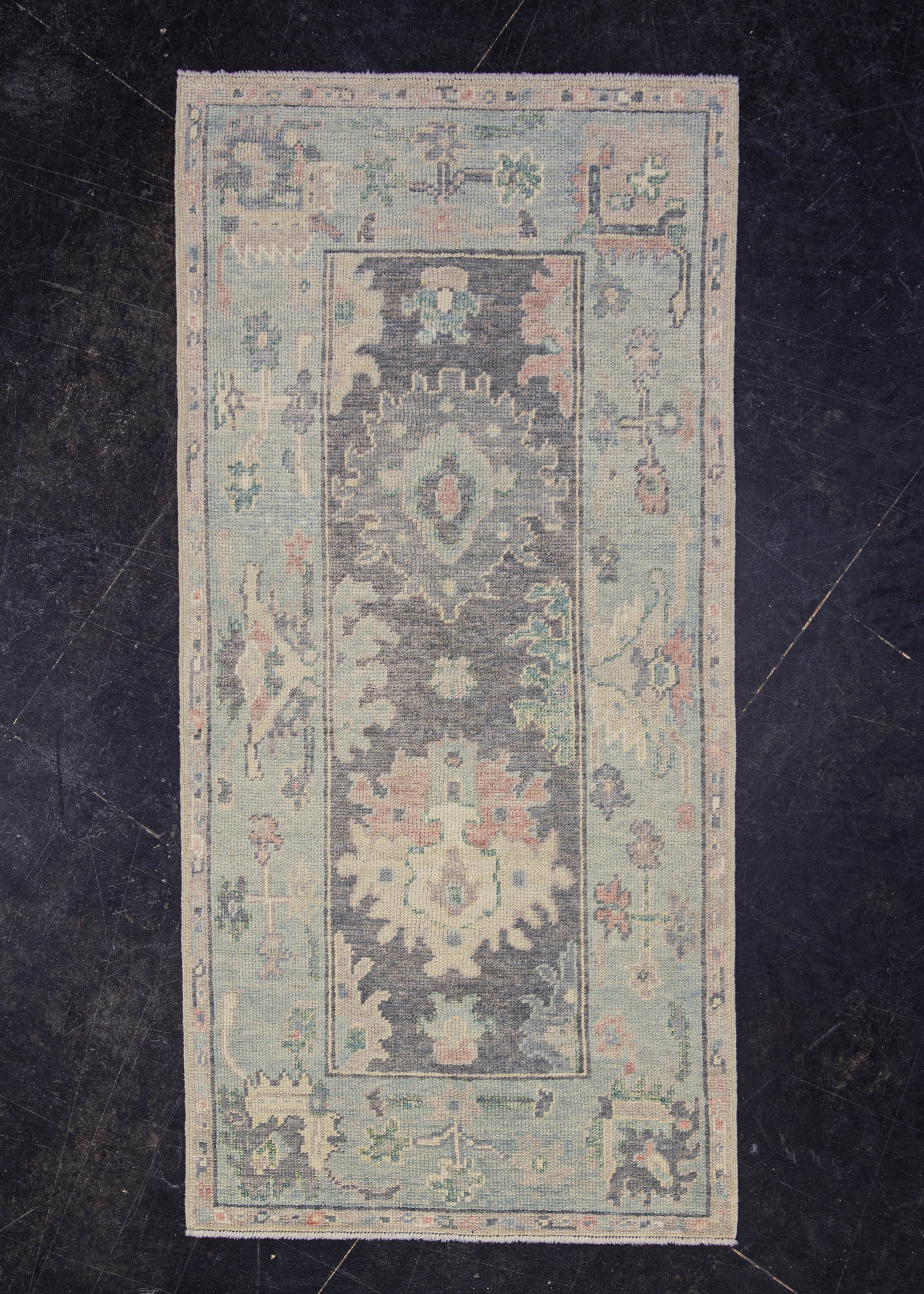 Turkish Oushak Rug 2'10" x 5'11" #12128
