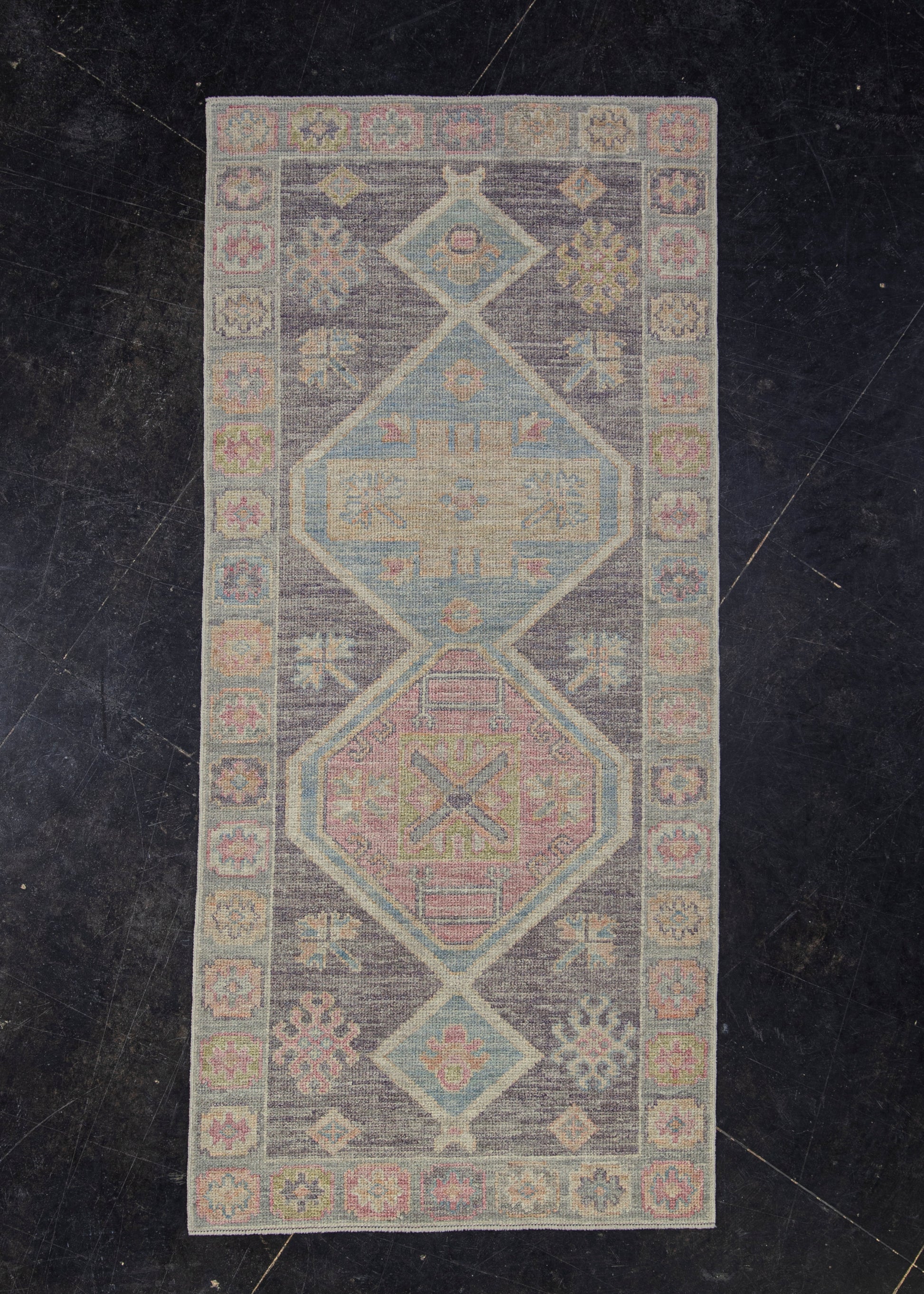 Turkish Oushak Rug 3' x 6'7" #4153