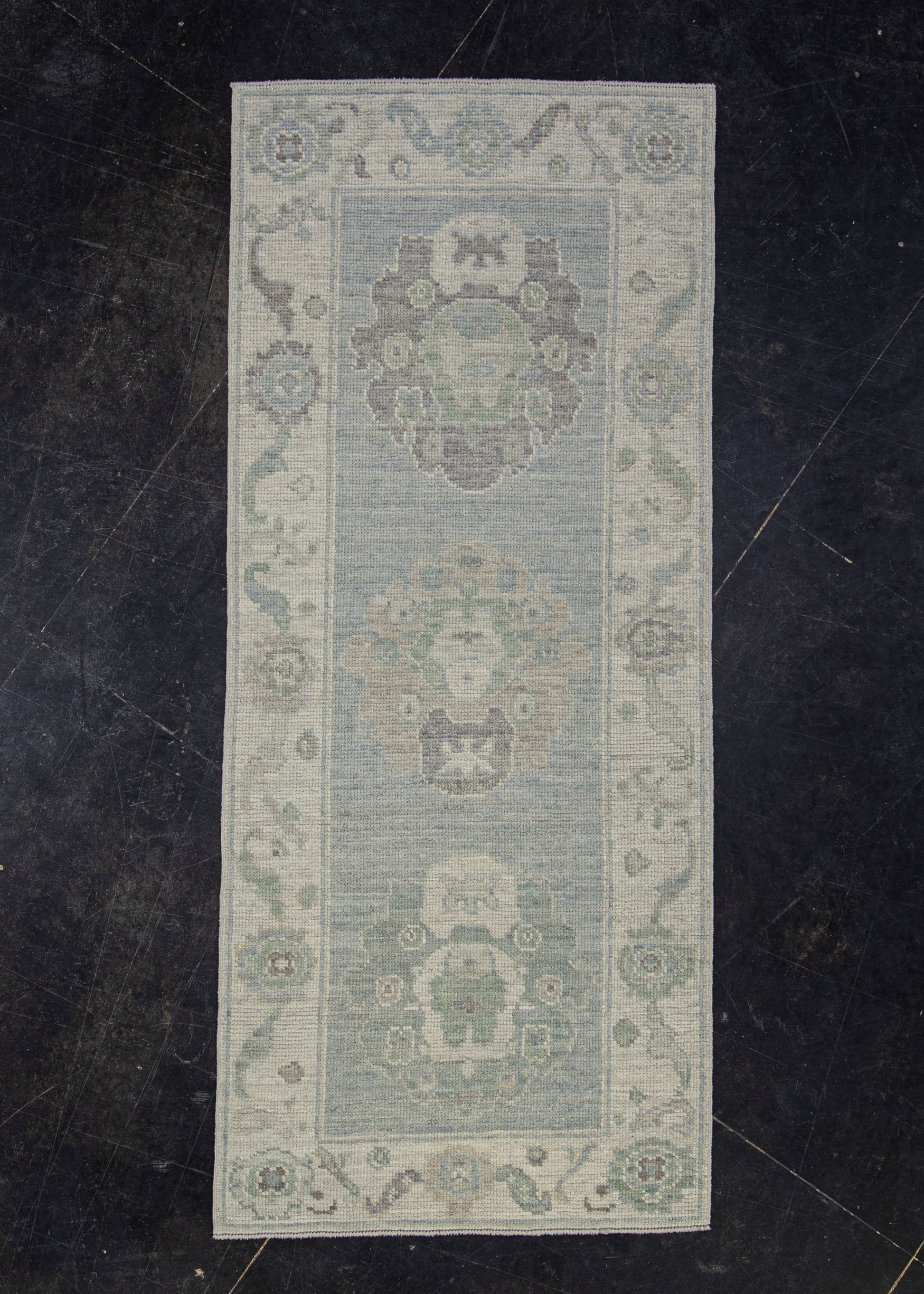 Turkish Oushak Rug 2'9" x 6'5" #11648