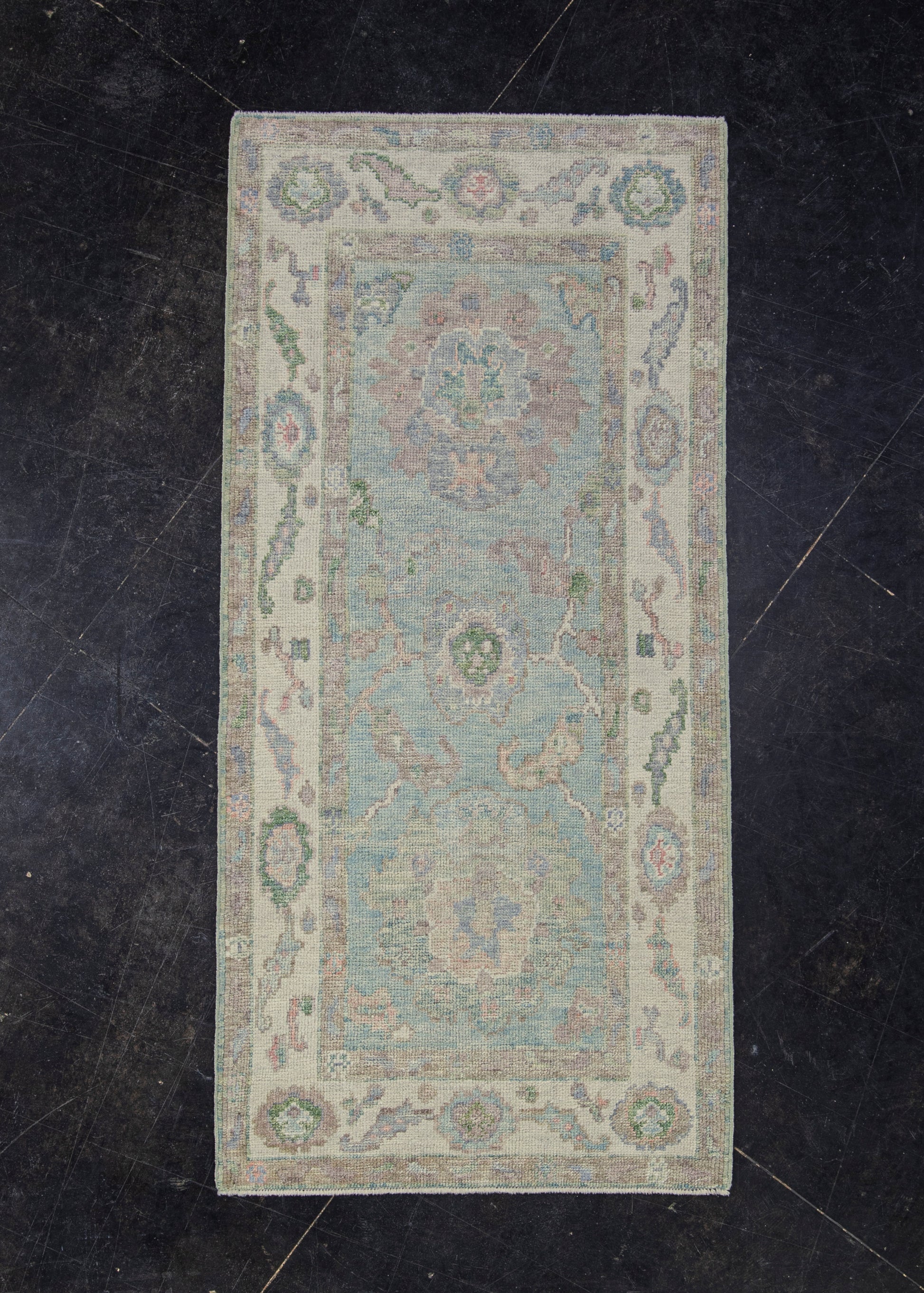 Turkish Oushak Rug 2'10" x 6' #12038