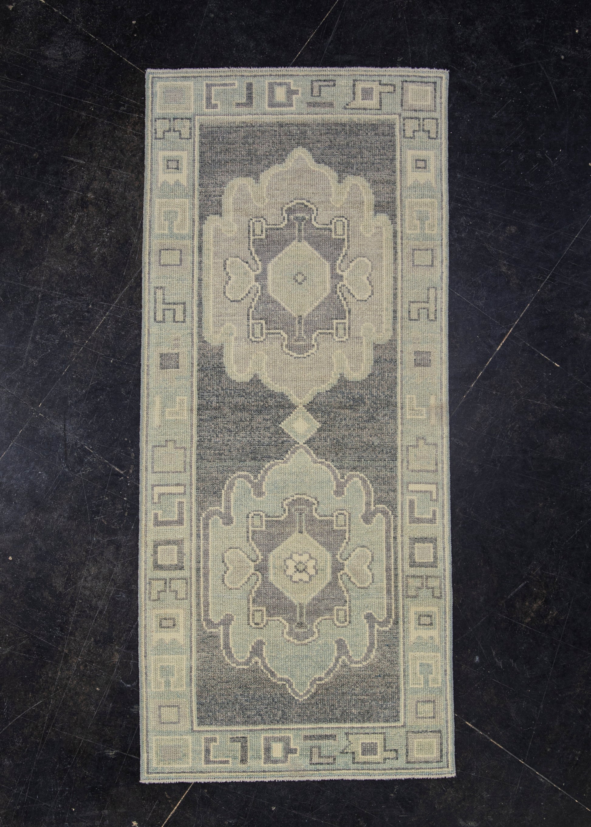 Turkish Oushak Rug 2'8" x 6'3" #12122