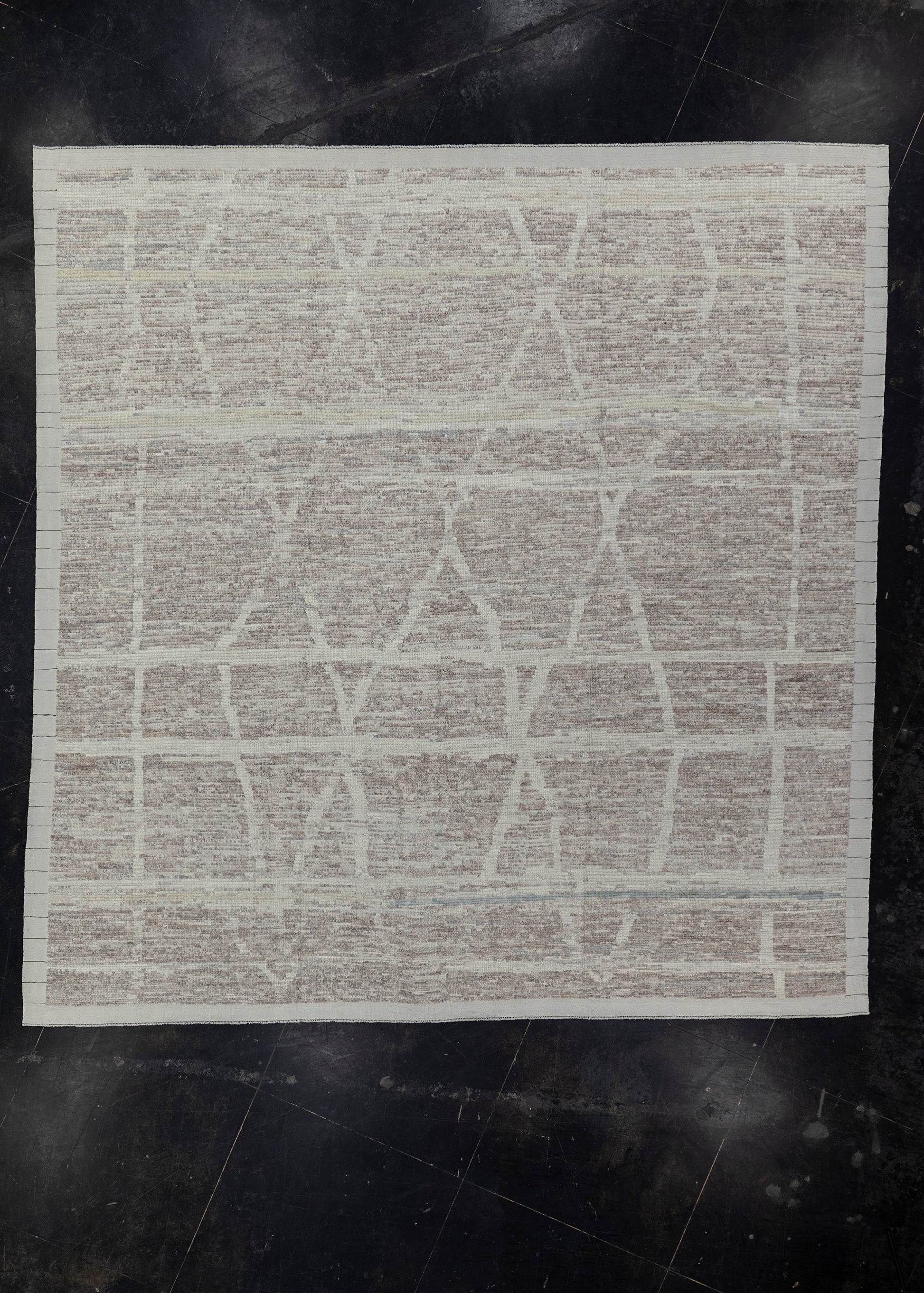 Square Hand Knotted Turkish Tulu Rug 11'4" x 11'9" #11621