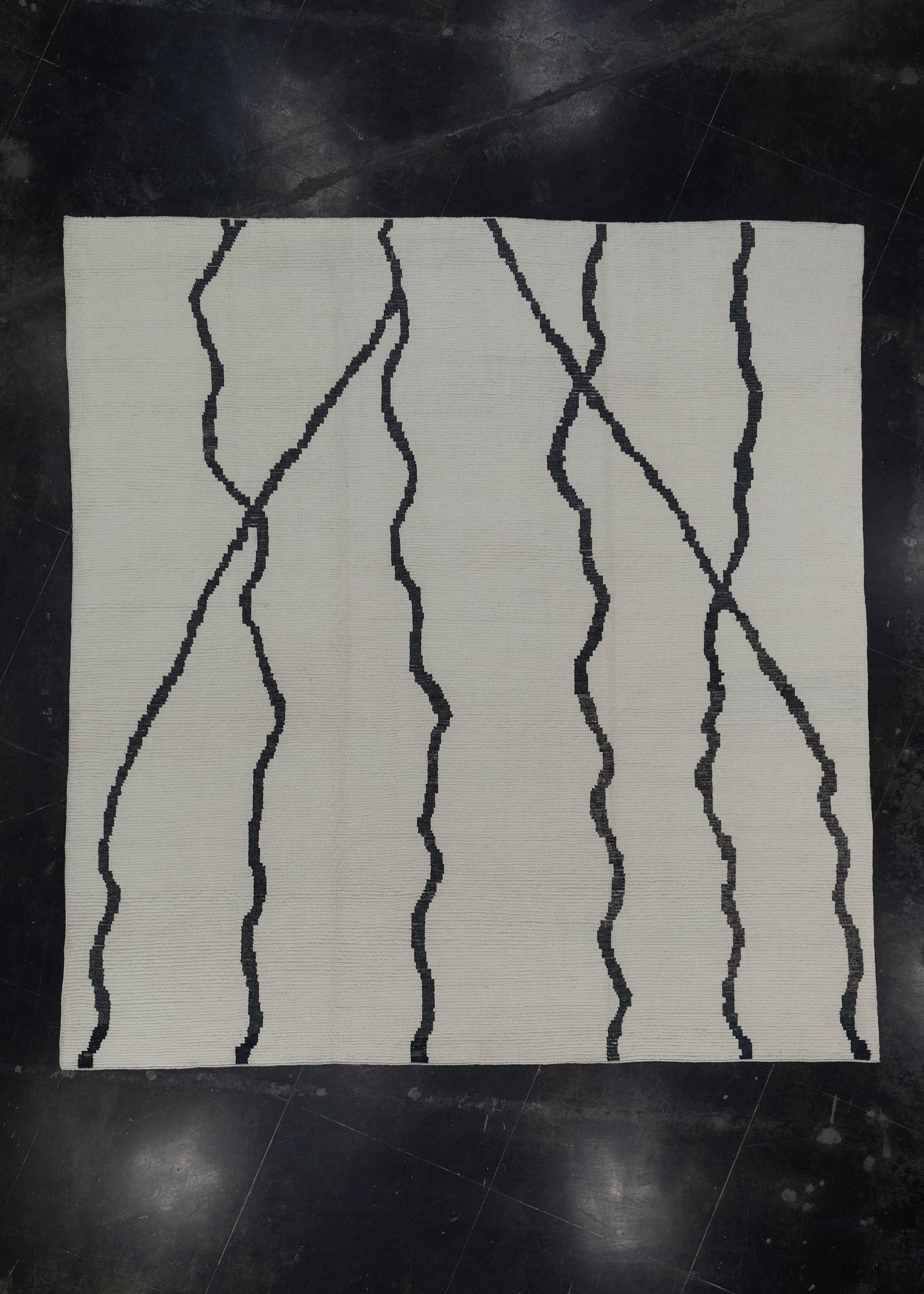 Square Hand Knotted Turkish Tulu Rug 11'3" x 11'10" #6460