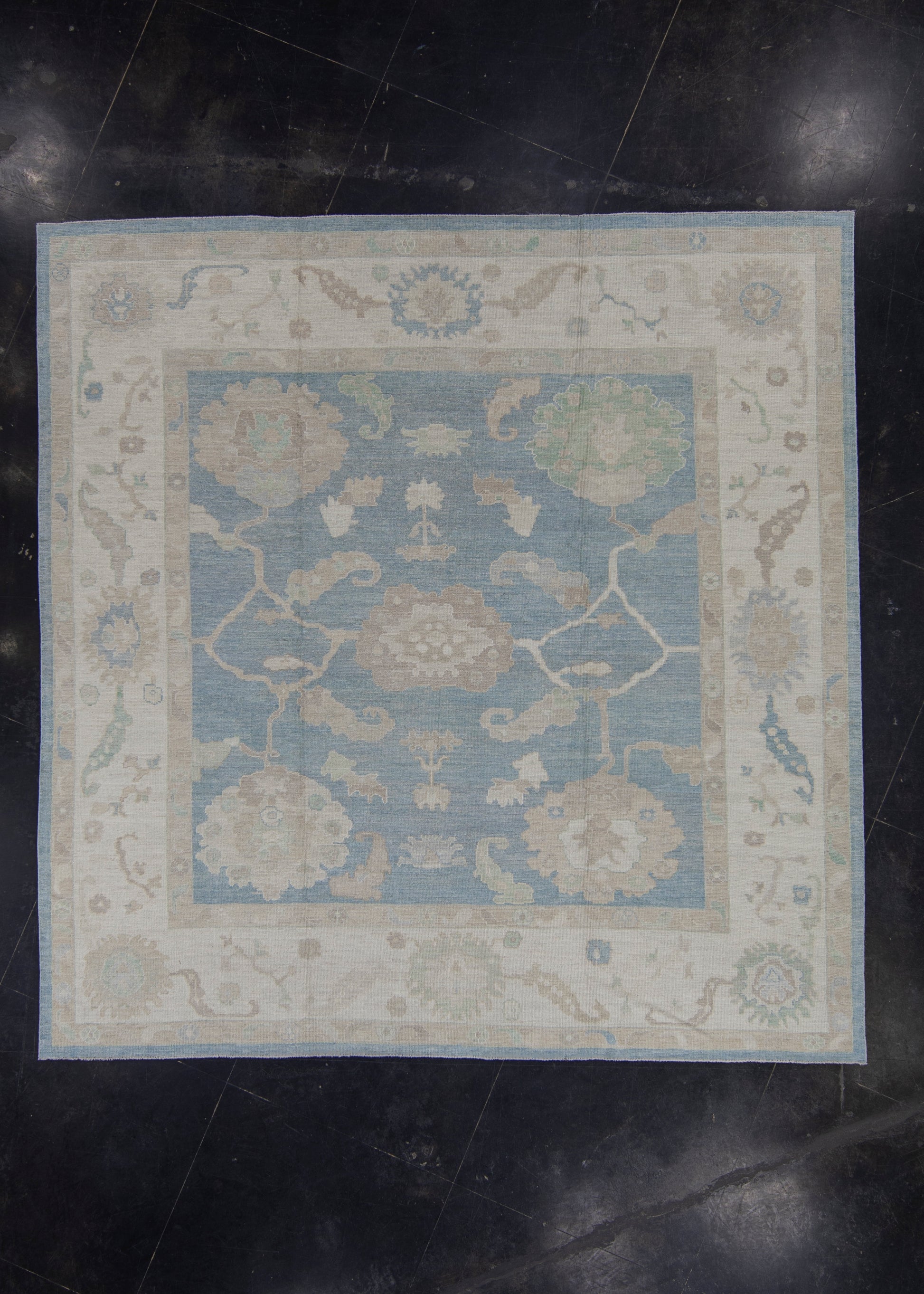 Square Turkish Oushak Rug 10' x 10'2" #11634